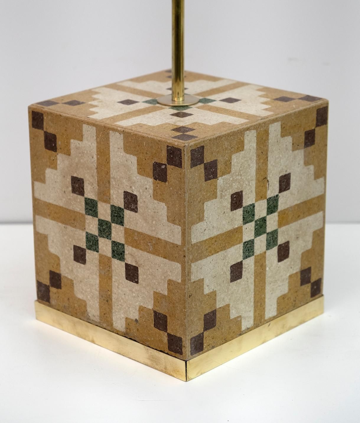 Pair Of Liberty Era Italian Cementite Table Lamps photo buy