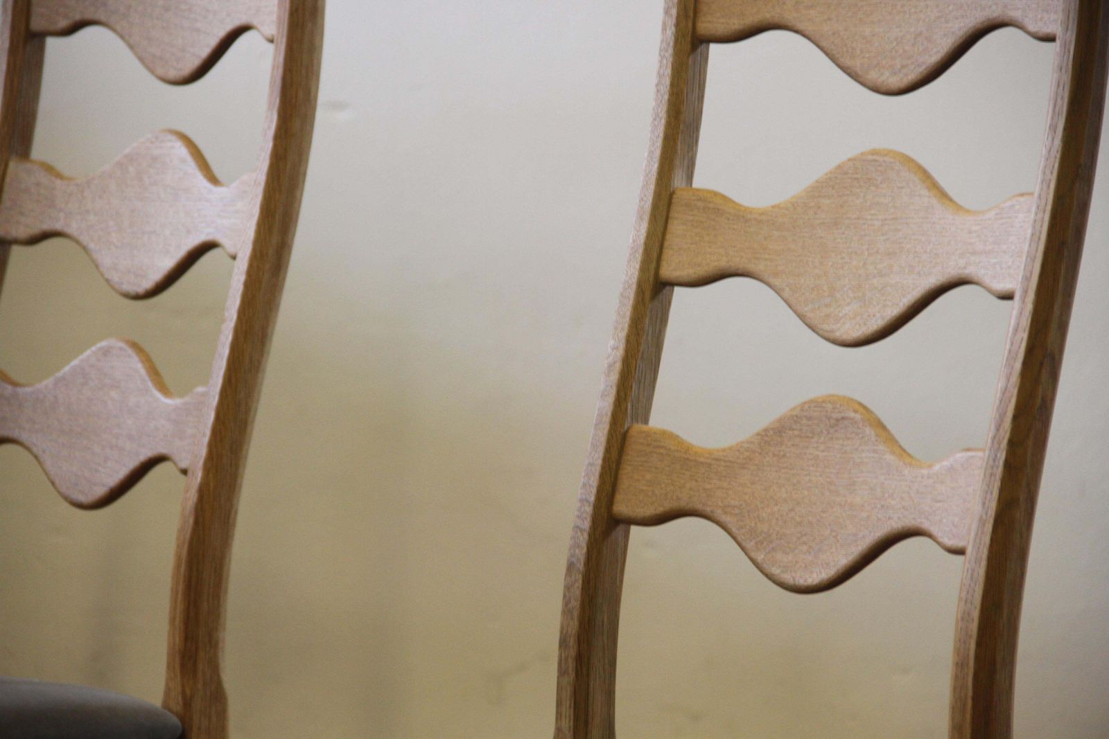 Highback / Ladderback Oak Chairs Style Of Henning Kjærnulf, 1960s, Set Of 4 photo buy
