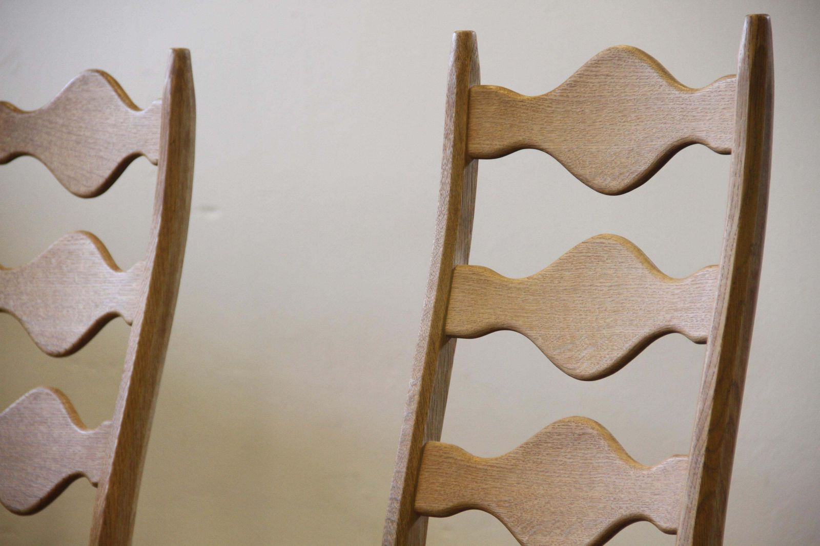 photo buy Highback / Ladderback Oak Chairs Style Of Henning Kjærnulf, 1960s, Set Of 4