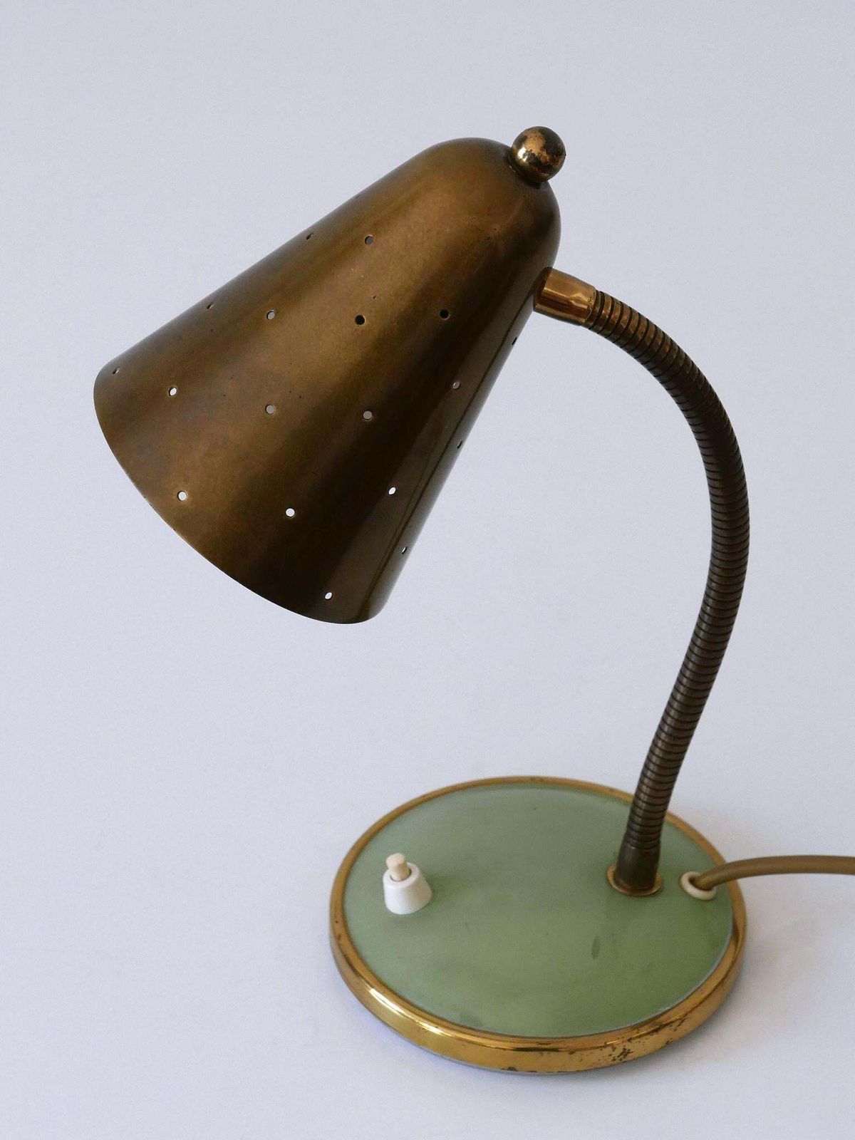 Lighting Mid Century Desk Light Or Table Lamp By Vereinigte Werkstätten Germany 1950s photo