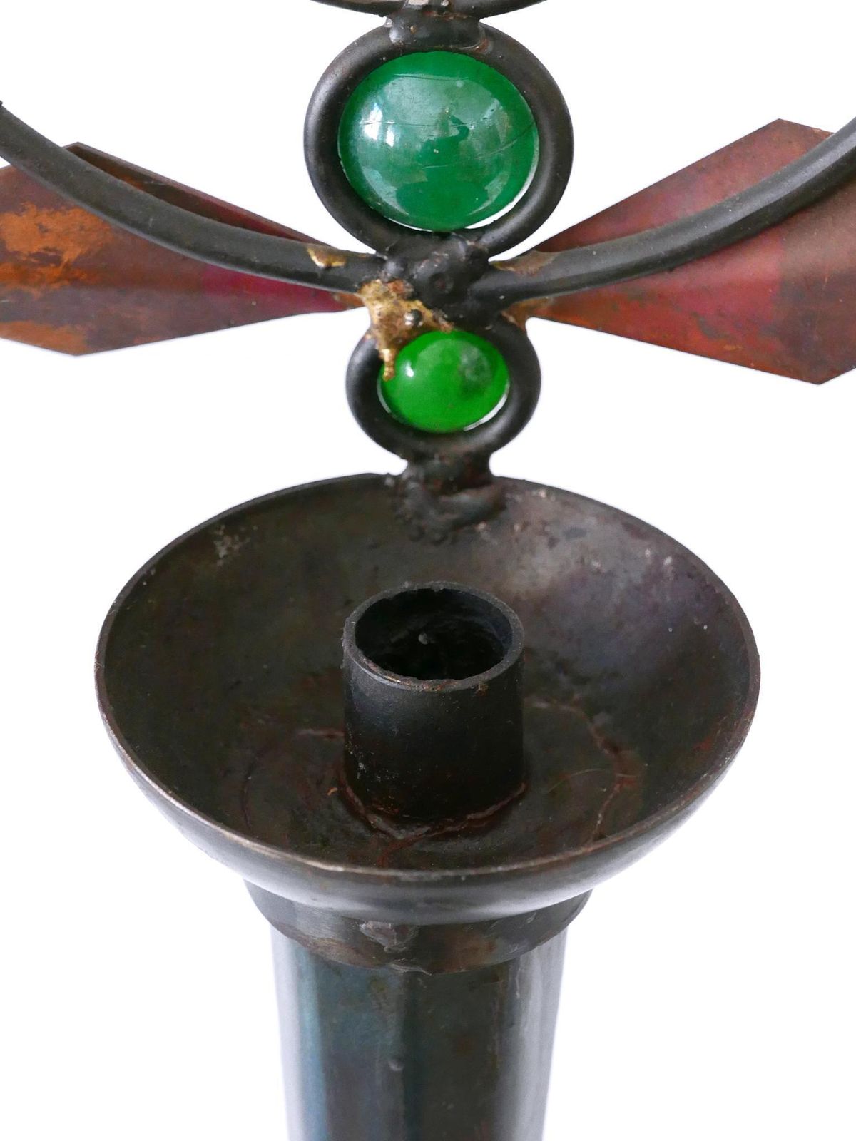 6433.0 Set Of Two Mark Brazier Jones Candlesticks Model Olympia 1990s, Signed & Dated photo