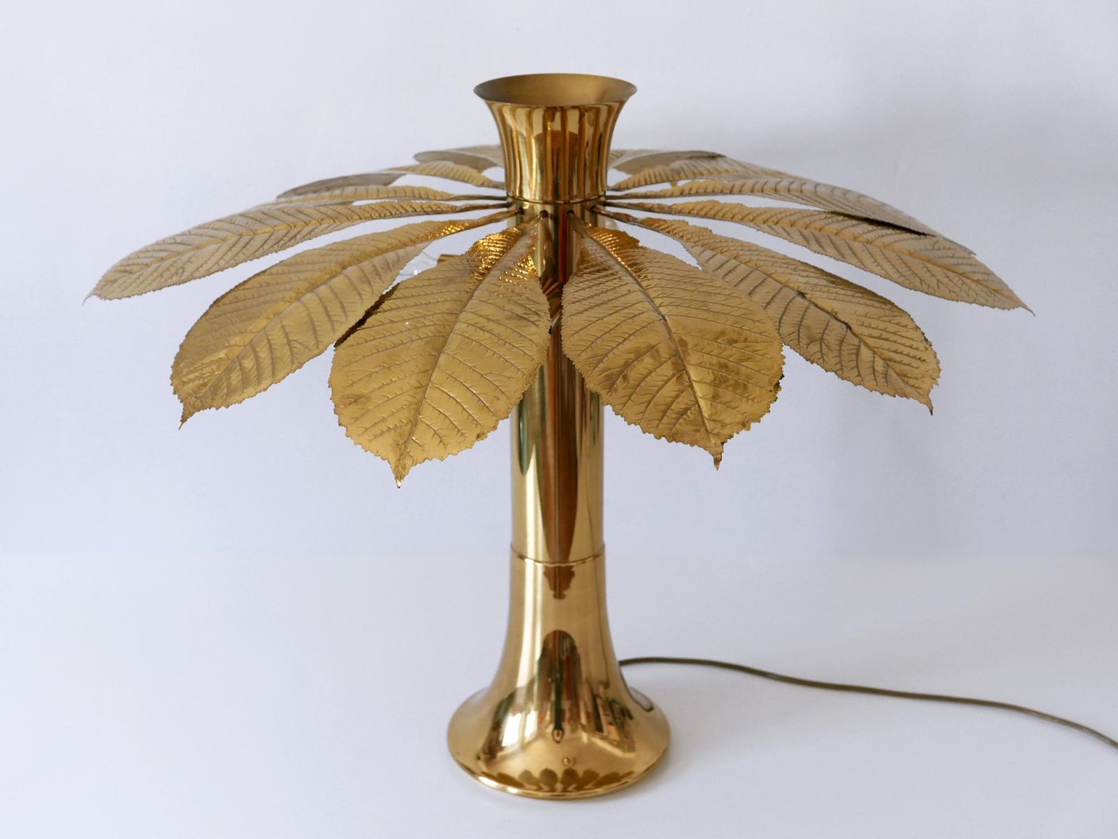 photo for sale Amazing Carlo Giorgi Brass Table Lamp “Ippocastano” For Bottega Gadda 1970s