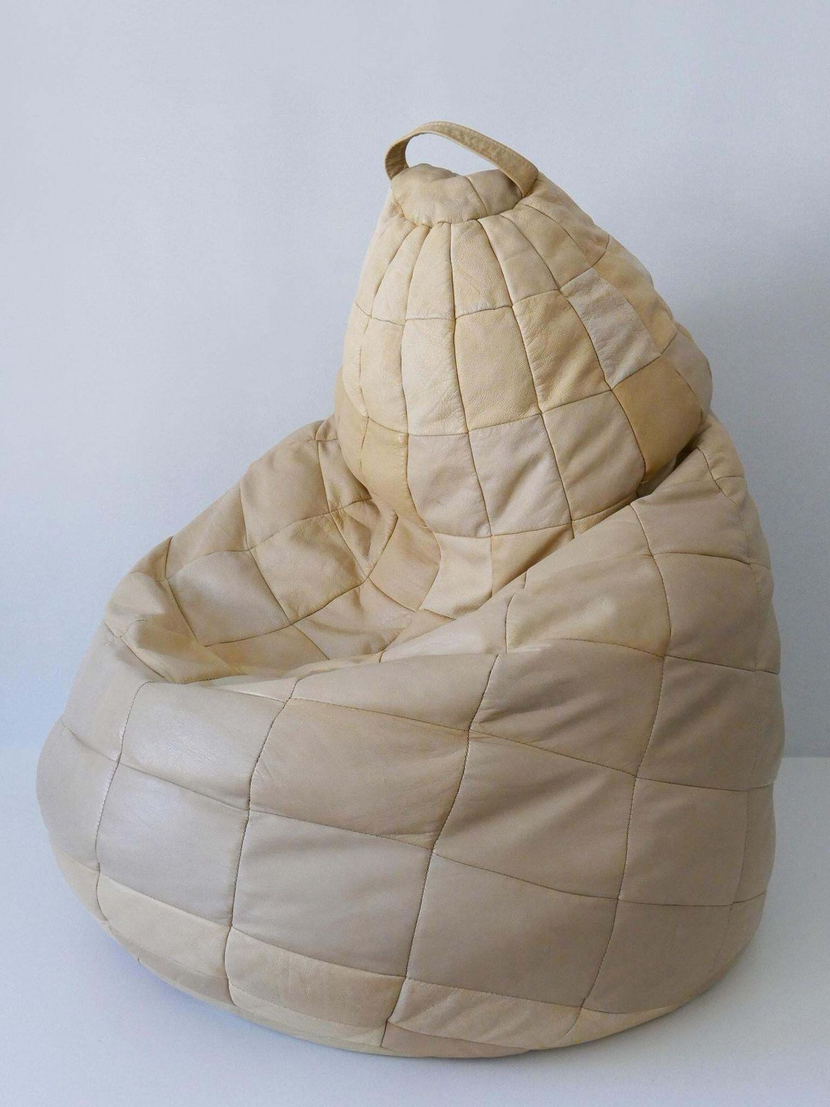 photo for sale De Sede Patchwork Leather Beanbag Or Ottoman Switzerland 1970s