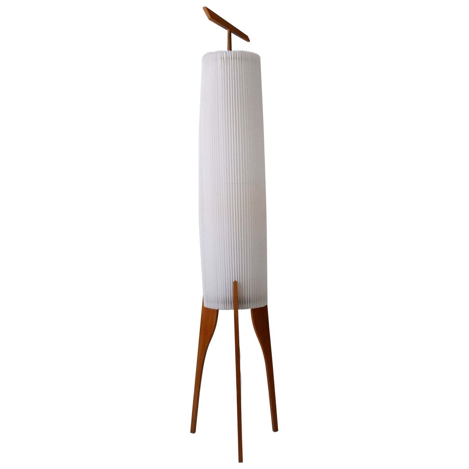 Rare & Elegant Mid Century Modern Two Flamed Scandinavian Floor Lamp 1960s