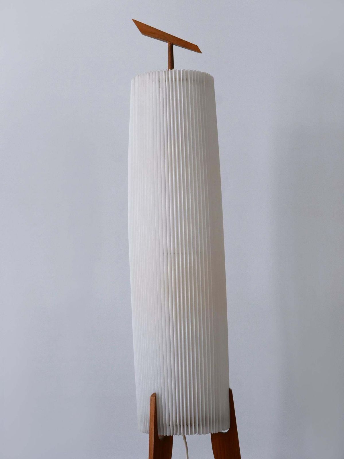 Lighting Rare & Elegant Mid Century Modern Two Flamed Scandinavian Floor Lamp 1960s photo