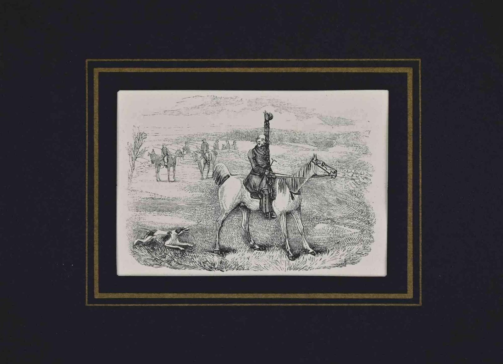 Unknowngentleman Riding A Horse   Lithograph   19th Century19th Century