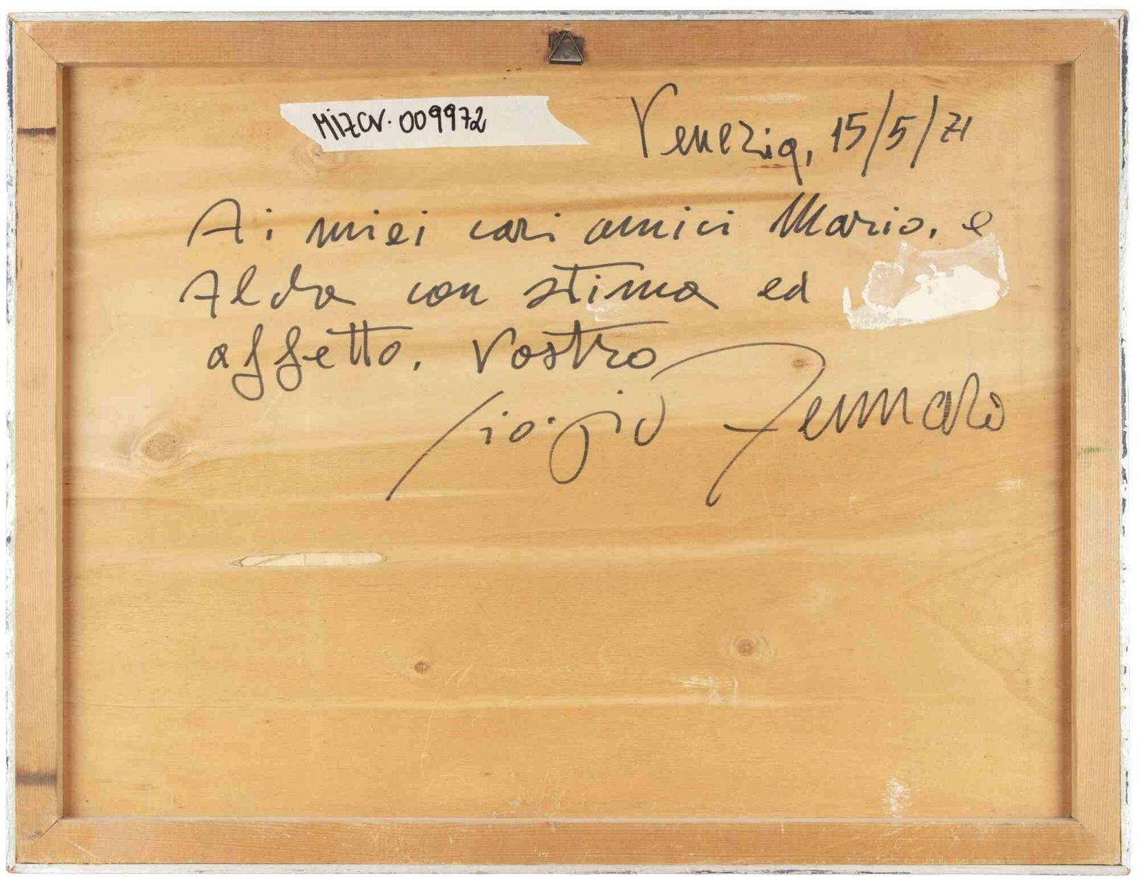 Giorgio Zennaroabstract Composition   Pastel By Giorgio Zennaro   19691969 photo Art