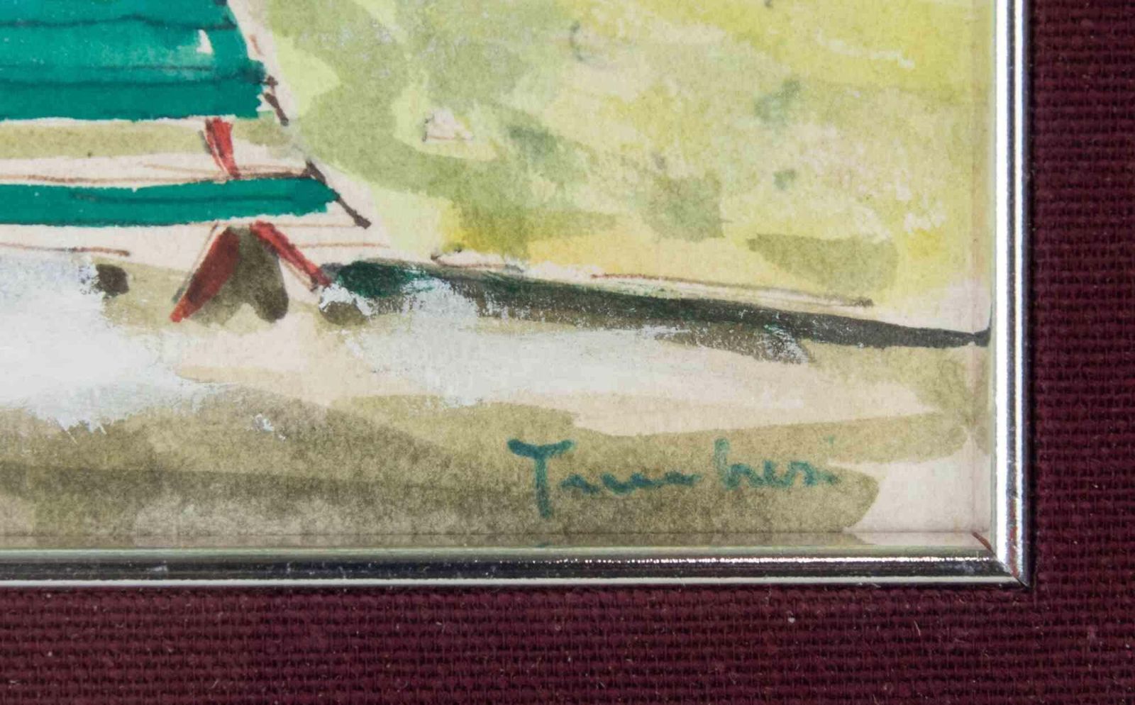 Orfeo Tamburihouses In Paris   Drawing By Orfeo Tamburi   1950s1950s photo for sale
