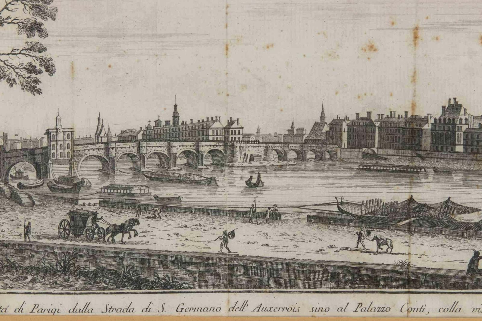 Unknownpart Of The City Of Paris From The Rue Saint Germain De...   Etching   17481748 photo furniture