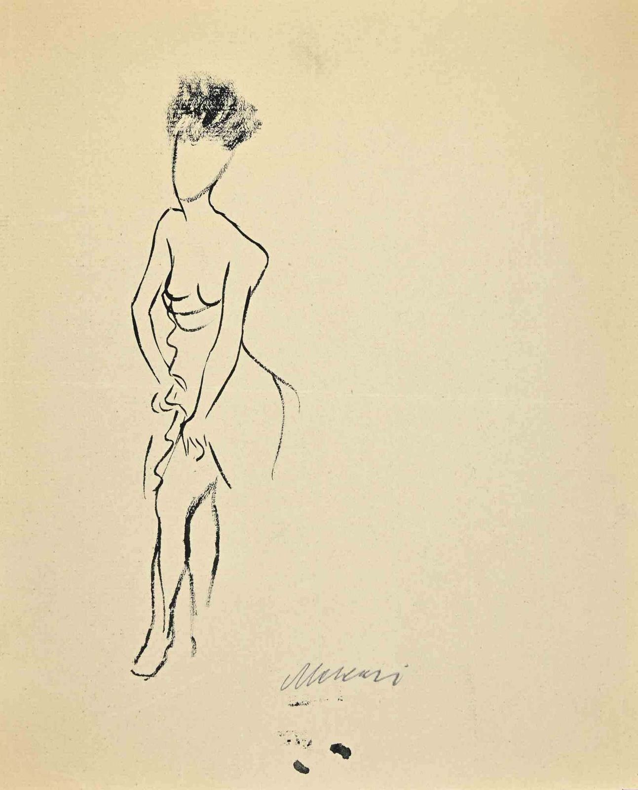 Mino Maccariwoman   Drawing By Mino Maccari   1960s1960s