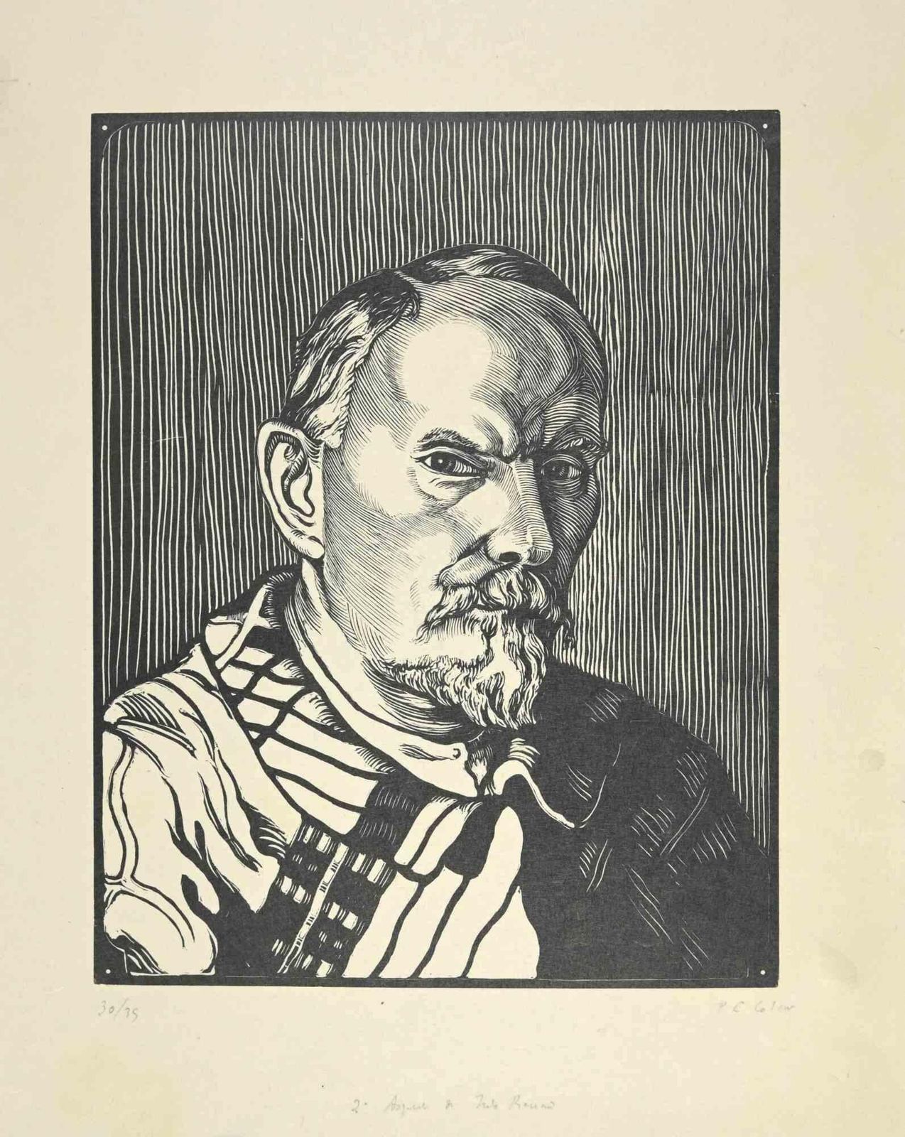 Paul Emile Colinportrait Of Jules Lenard   Woodcut By Paul Emile Colin   1930 Ca.1930 Ca.