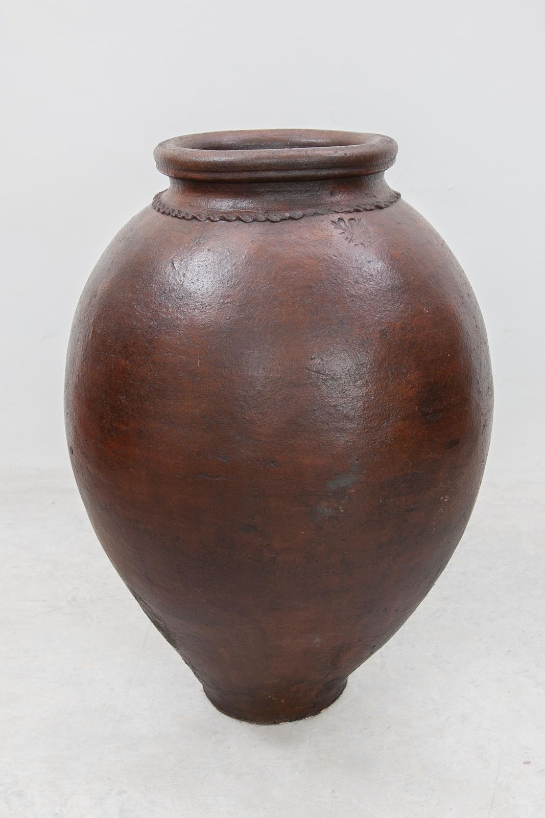 Antique Life Size Stoneware Vase For Indoor Or Outdoor Made In France photo for sale