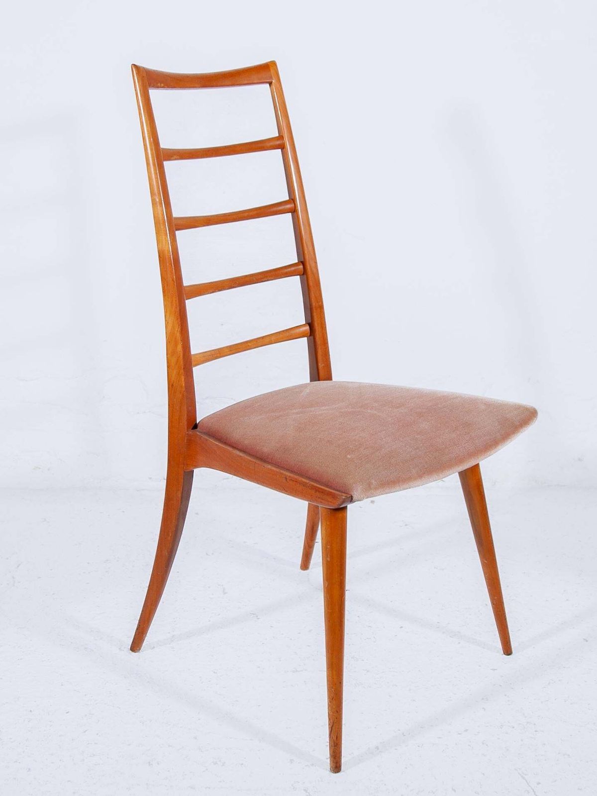 Set Of Four High Back Ladder Dining Chairs Designed By Dettinger, Germany photo for sale