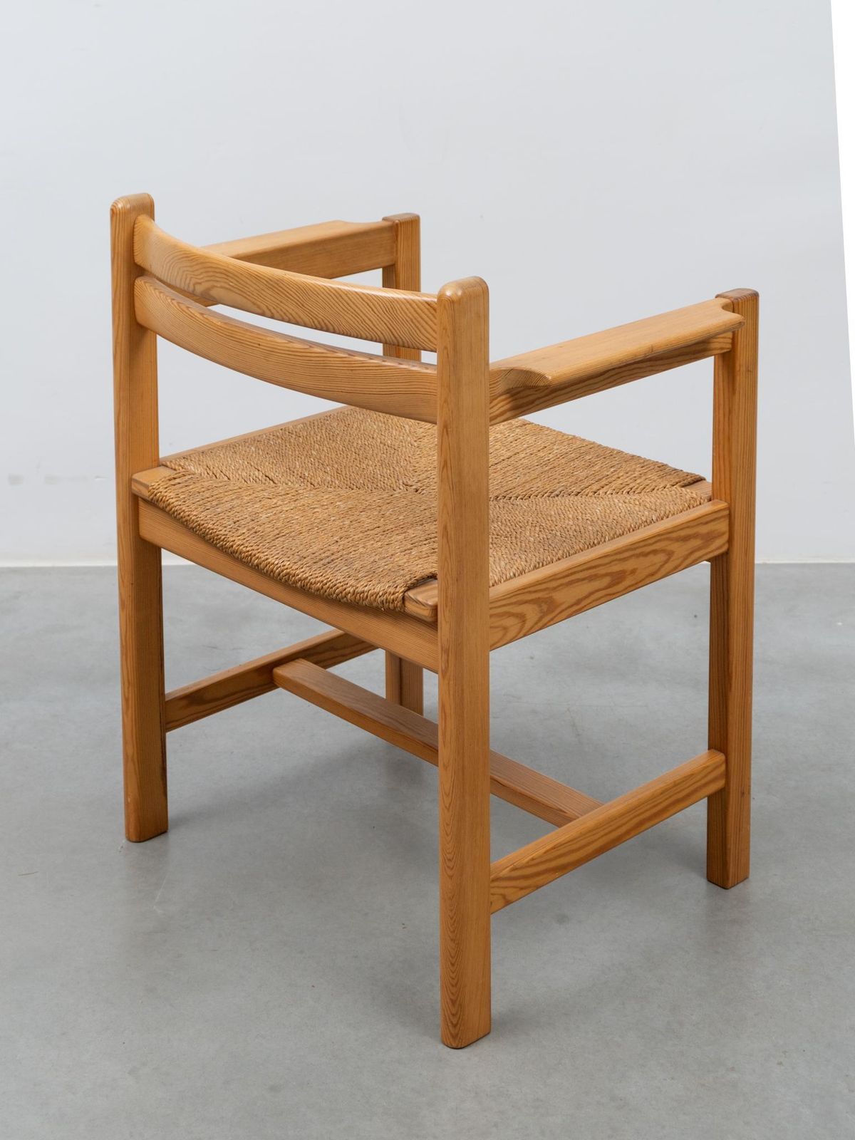 Set Of Pine Dining Arm Chairs Serie "Asserbo" By Børge Mogensen, Karl Andersson photo 1011.0
