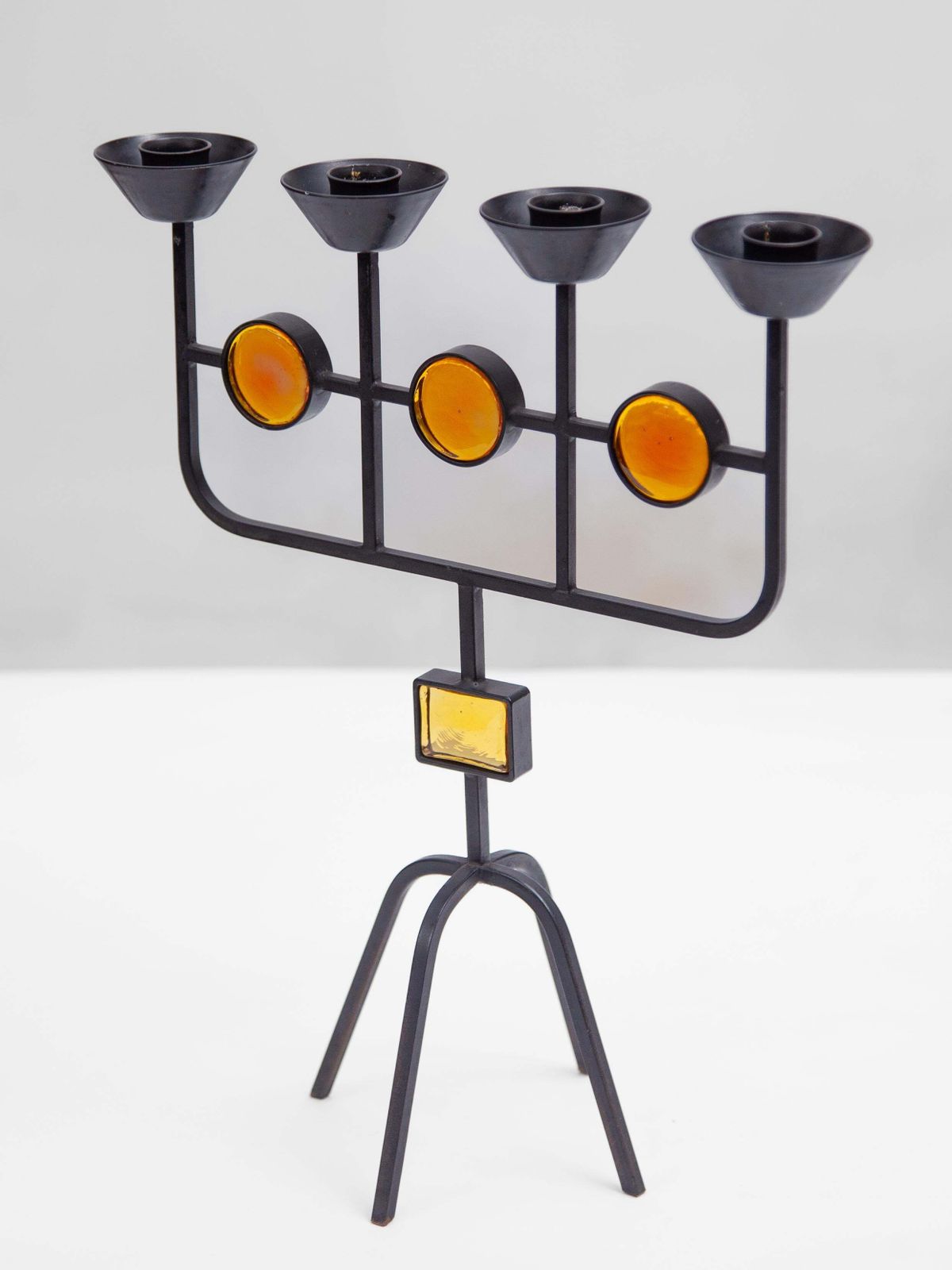 Set Of Two Candelabras Designed By Eik Hogland, Sweden photo vinterior