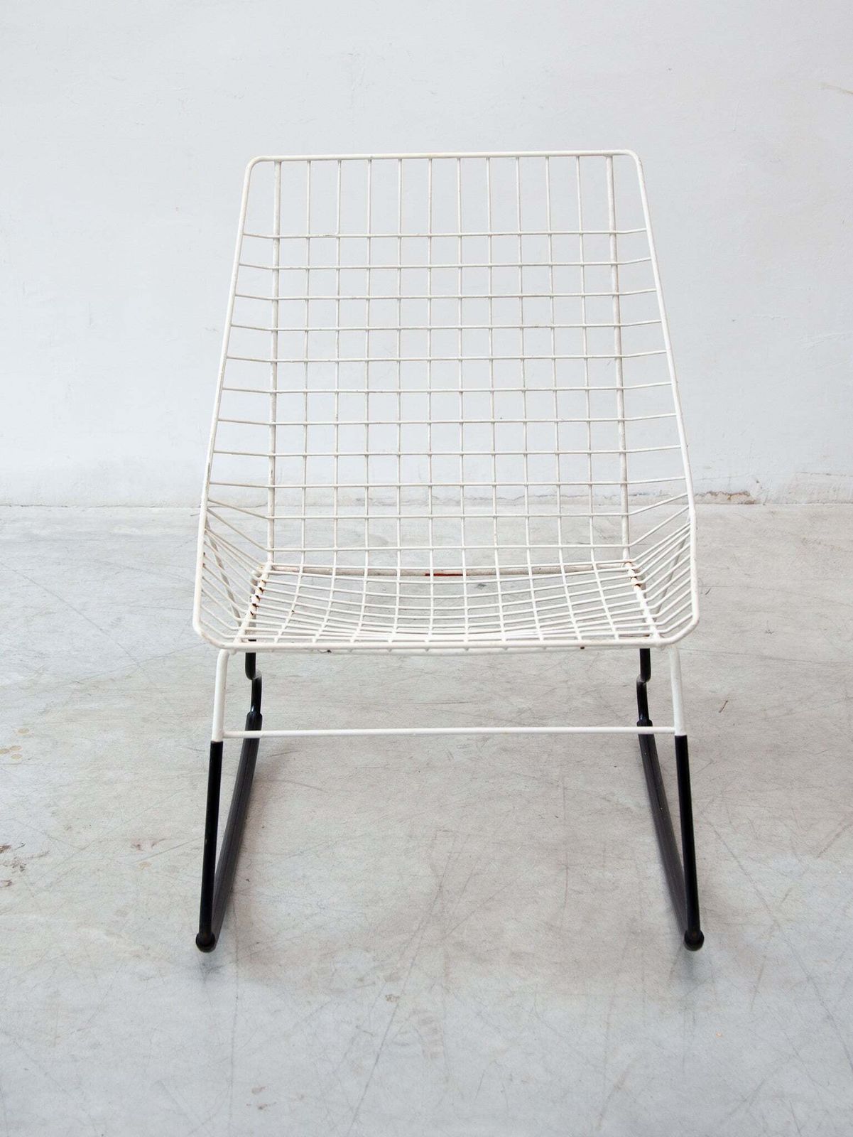 "Flamingo" Set Of Two Cees Braakman For Pastoe Rocking Chairs, 1950s photo furniture