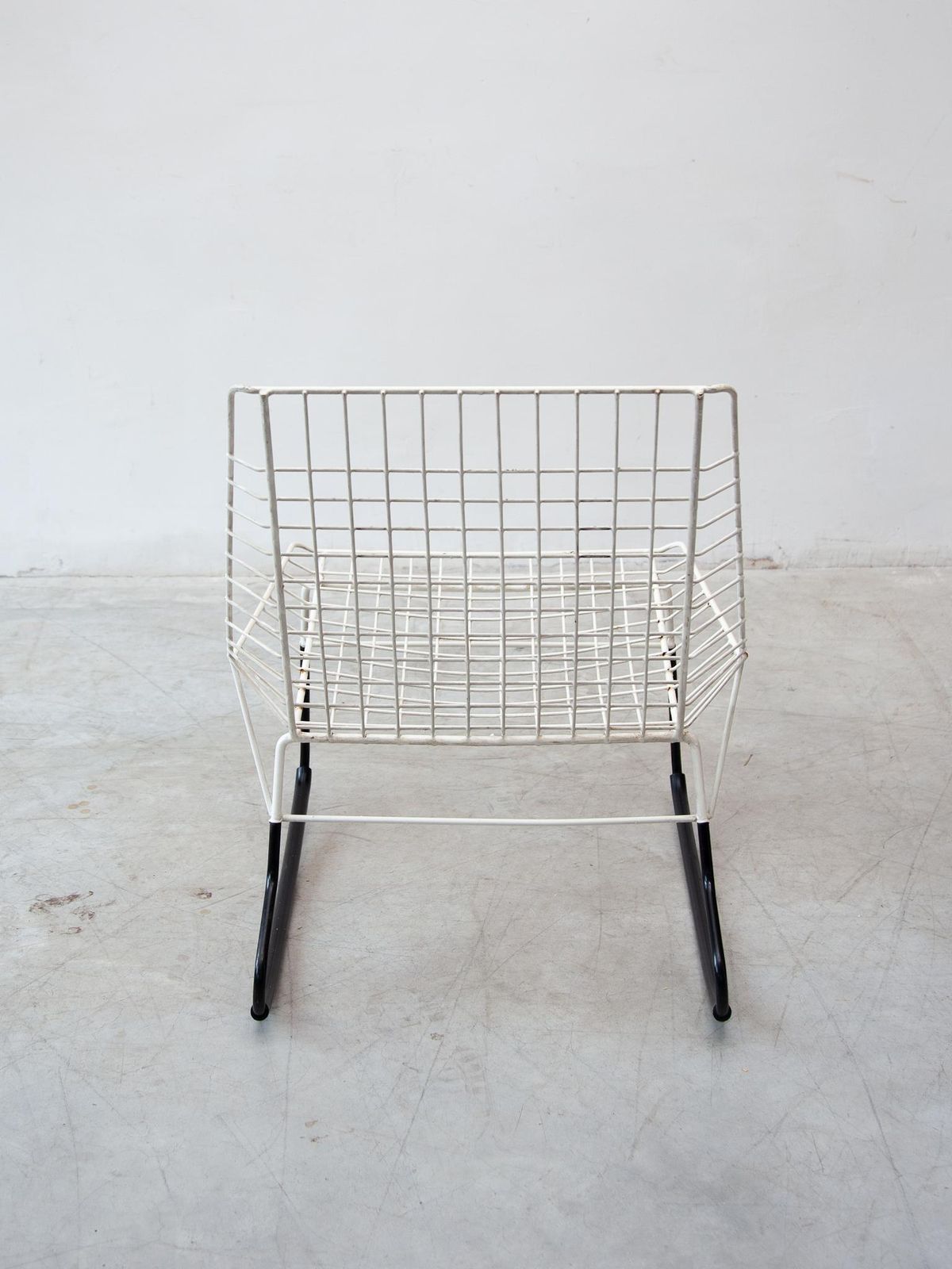 "Flamingo" Set Of Two Cees Braakman For Pastoe Rocking Chairs, 1950s photo vinterior