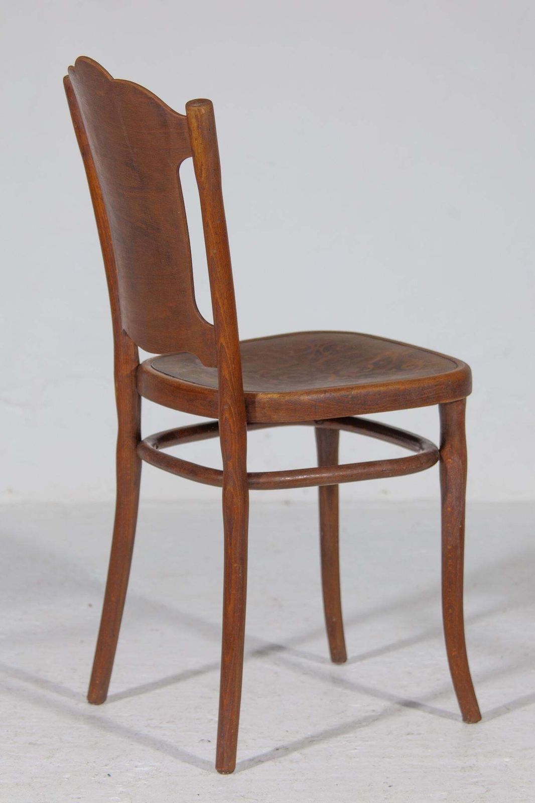 Thonet Art Nouveau Set Of Six Very Rare Chairs With Printed Pattern. photo Furniture