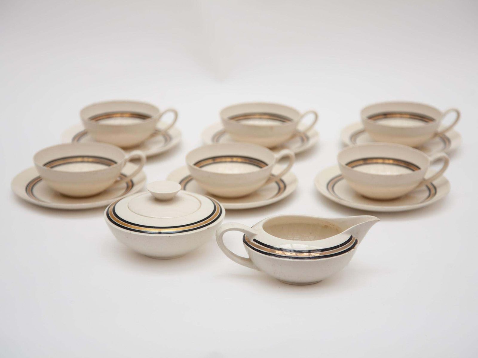 Edmond Bellefroid Tea Set By Petrus Regout Maastricht, Bauhaus, Dutch Art Deco photo buy