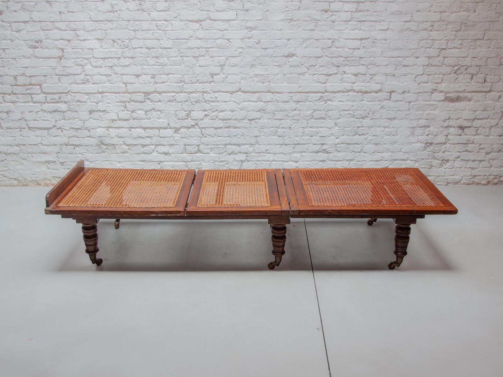 Antique Exotic Folding & Adjustable Daybed "British Campaign Furniture" London photo for sale