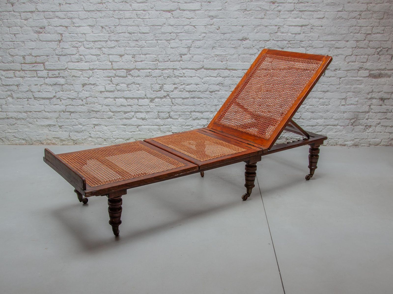 Antique Exotic Folding & Adjustable Daybed "British Campaign Furniture" London photo 6276.0