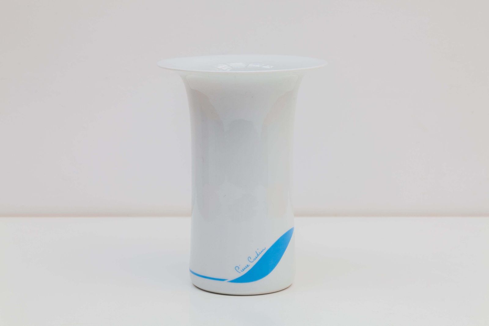 Pierre Cardin Porcelain Vase, Blue Wave, 1960s, France photo furniture
