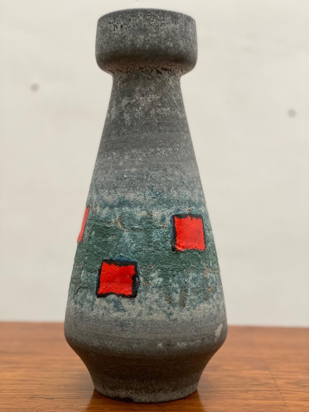 Op Art Vase Made By Bay Ceramics, Germany, 1960s photo for sale