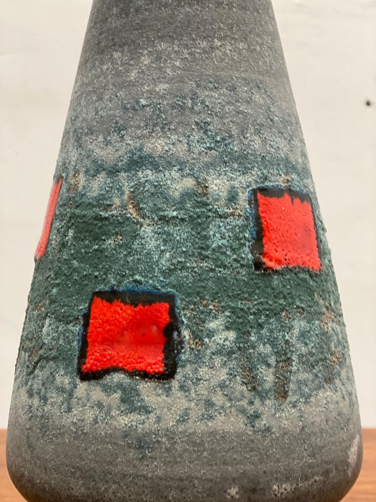 Op Art Vase Made By Bay Ceramics, Germany, 1960s photo 479.0