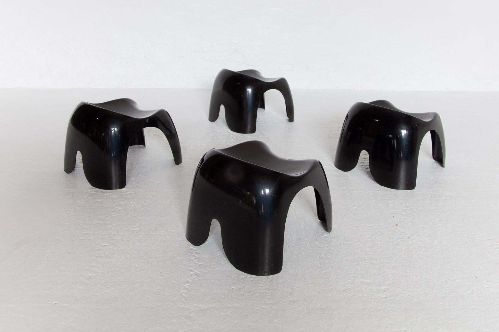 photo furniture Set Of Four Stackable Children's Chair Stools By Stacy Dukes For Artemide, 1966s