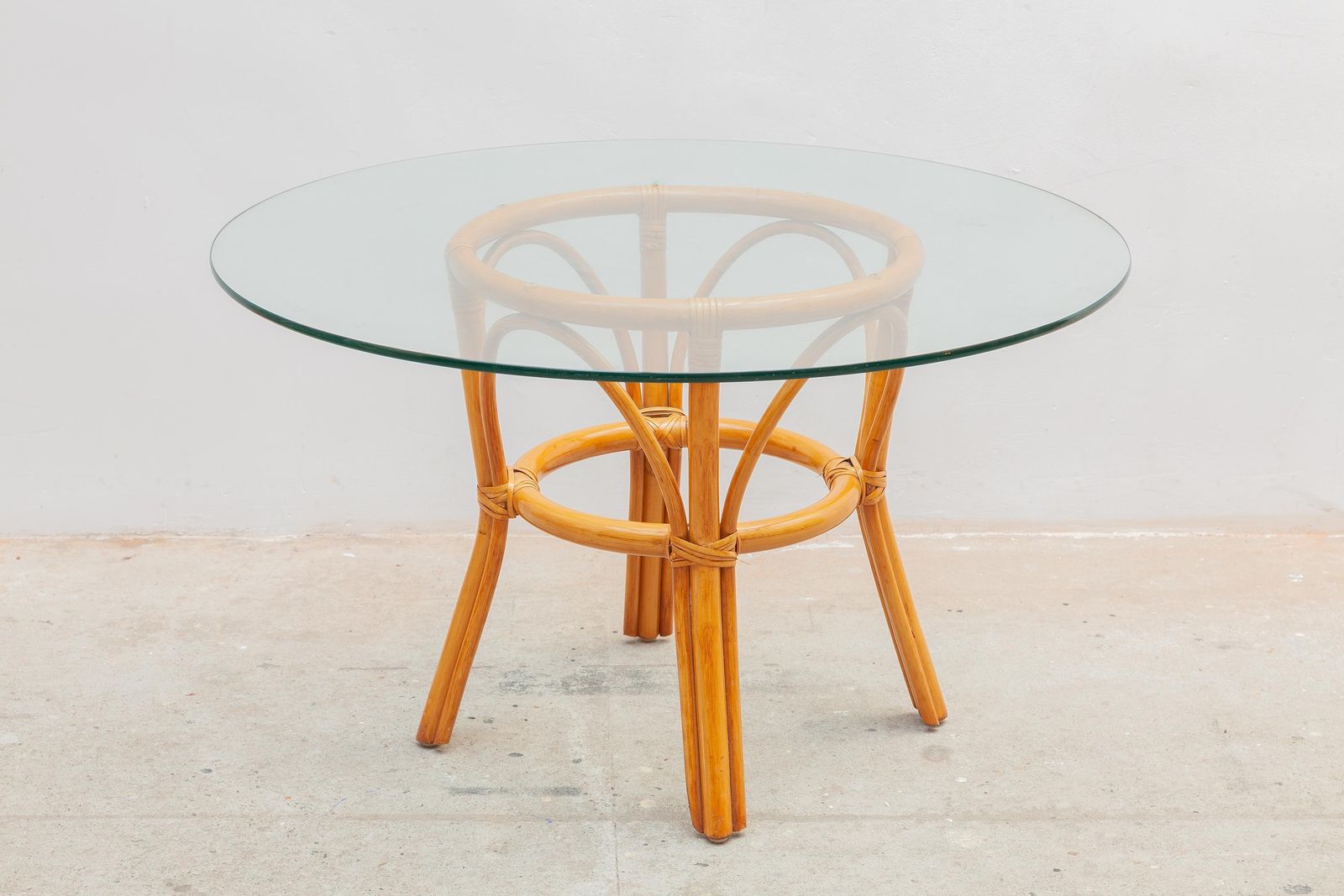 Boho Bamboo Two Seater And Coffee Table 1970s, Italy photo buy
