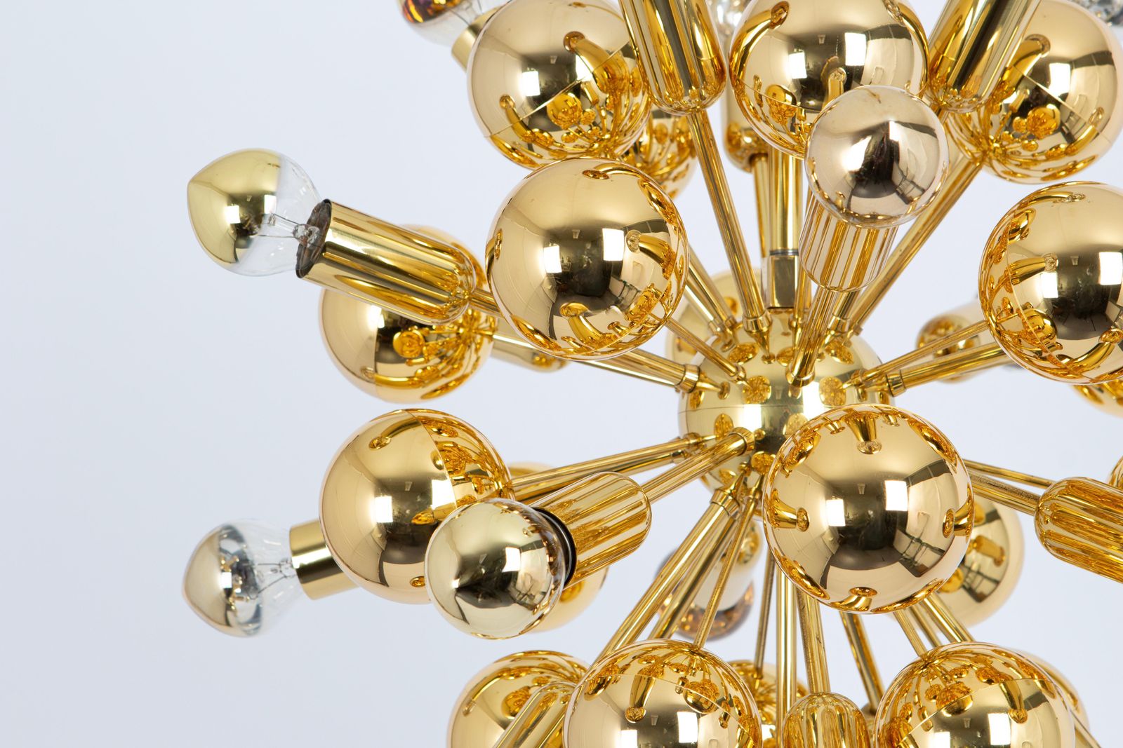 Rare Brass Space Age Sputnik Chandelier By Cosack, Germany, 1970s photo Lighting