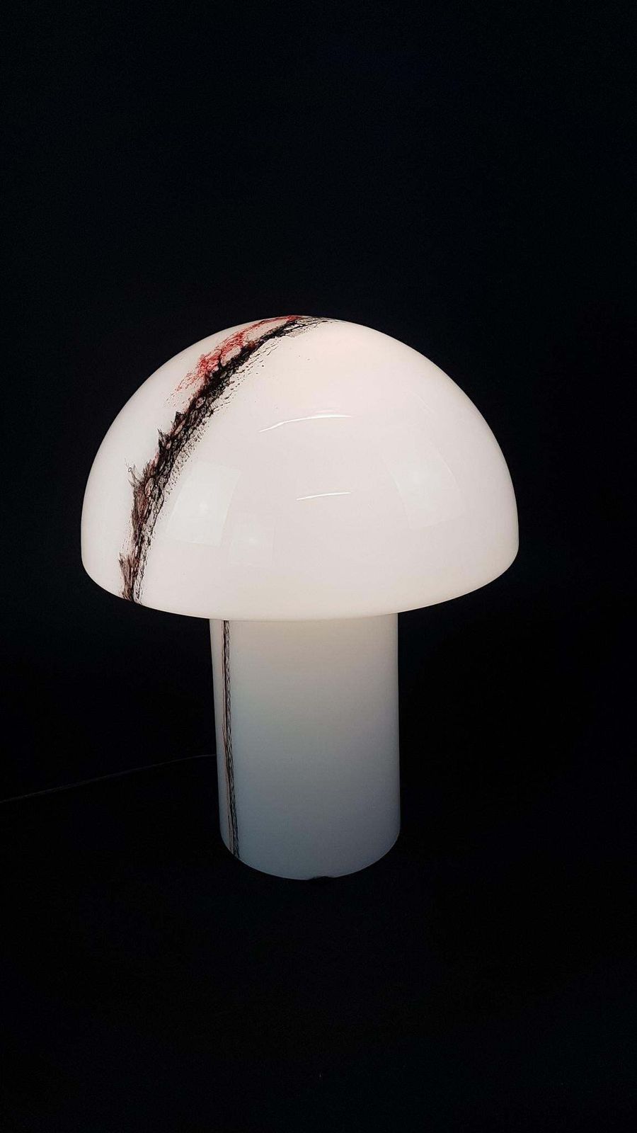 1 Of 3 Stunning Extra Large Glass Table Lamps By Peil & Putzler, Germany, 1970s photo for sale