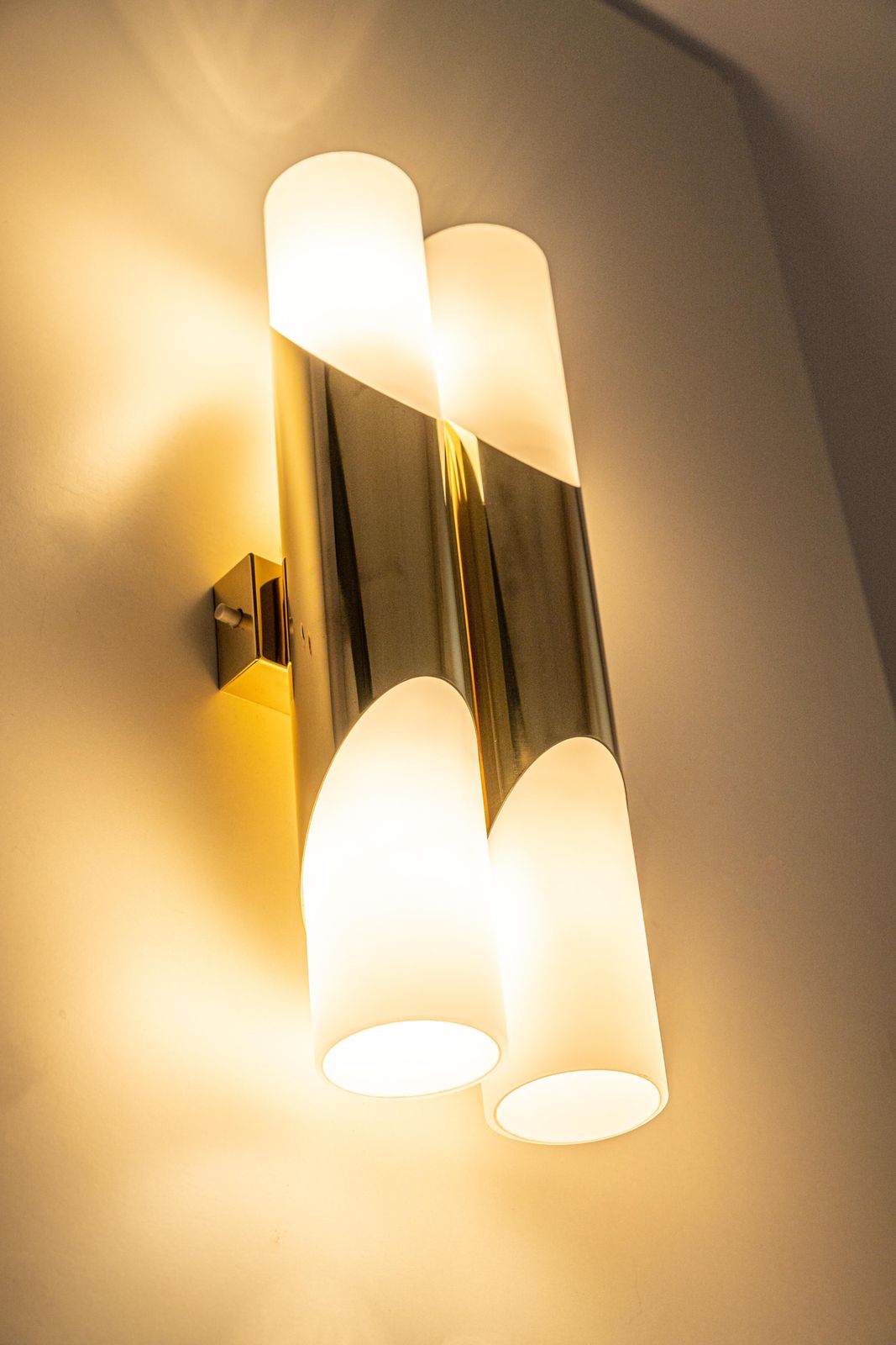 photo furniture Pair Of Wall Sconces Or Wall Lights In The Style Of Raak, Germany, 1970