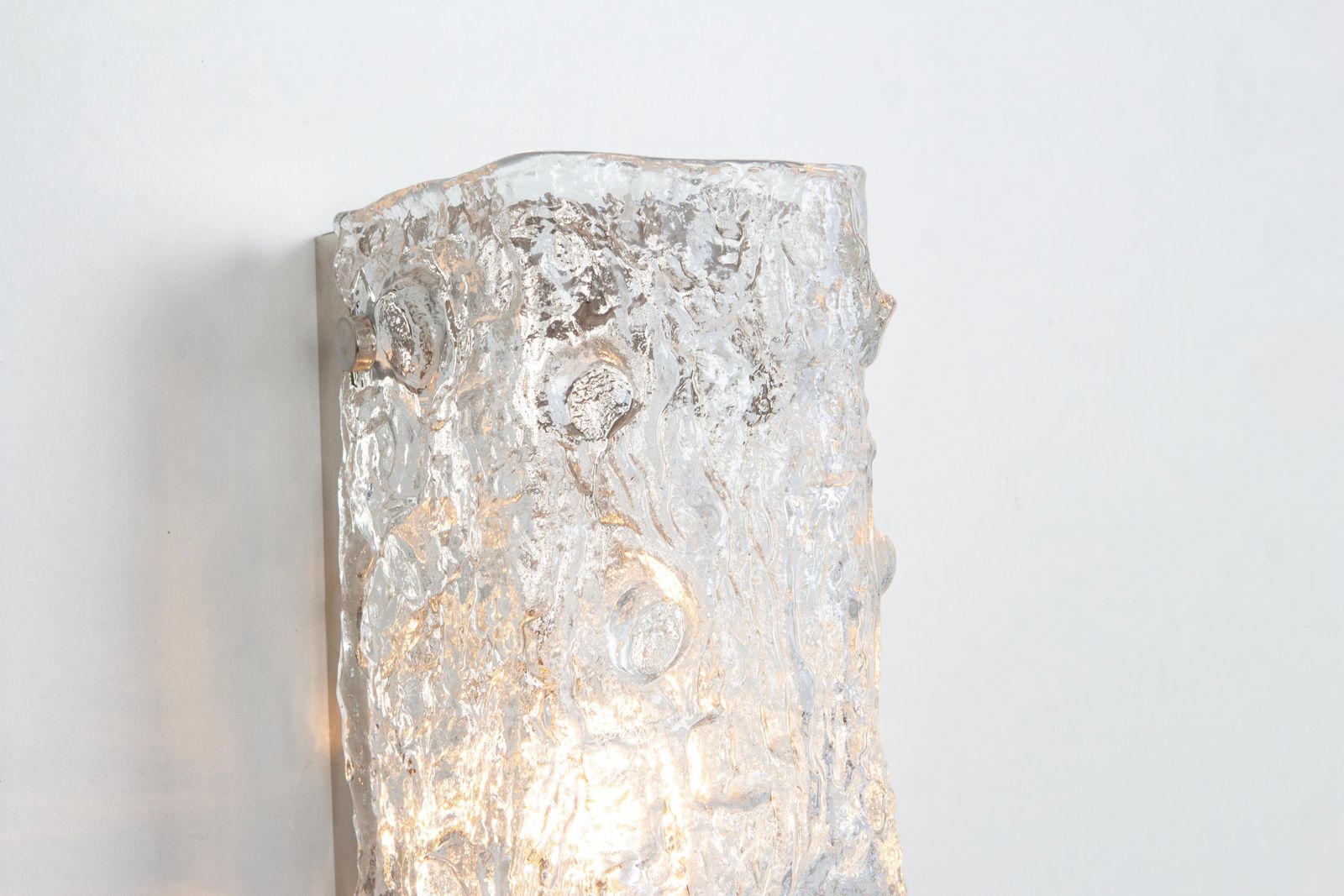 Pair Of Murano Glass Sconces In Style Of Kaiser, Germany, 1970s photo for sale