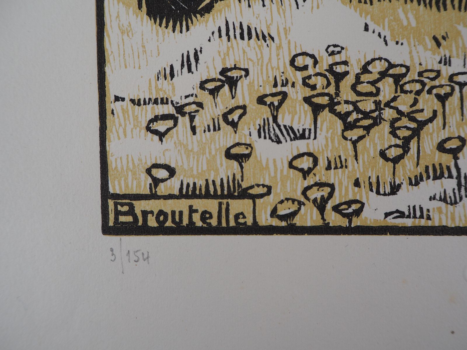 Honoré Broutellethe Untamed Bull   Original Woodcut, Handsigned1922 photo vinterior