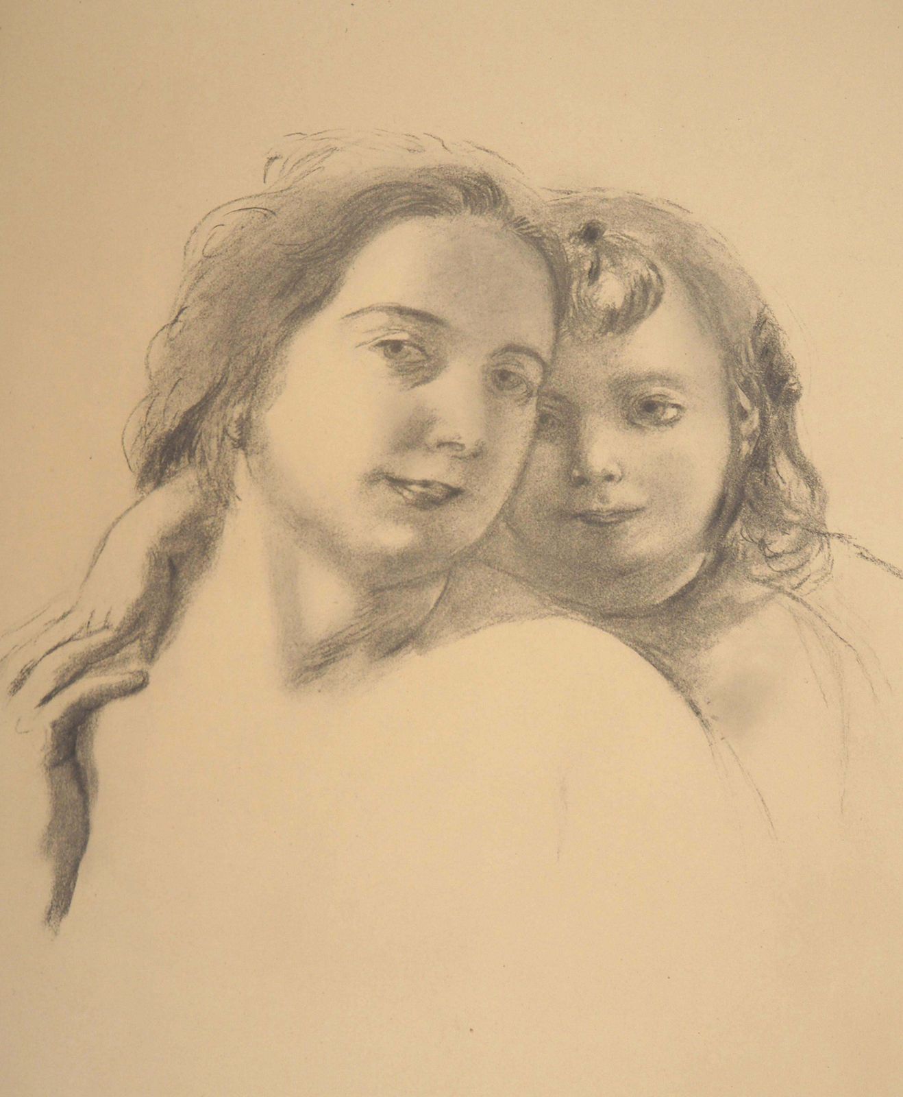Maurice Denisportrait Of Mother And Daughter   Lithograph1918 photo Art