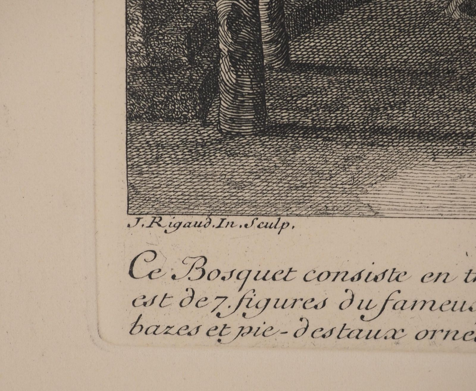Versailles : The Fountains Of Apollo   Original Etching, Signed photo furniture