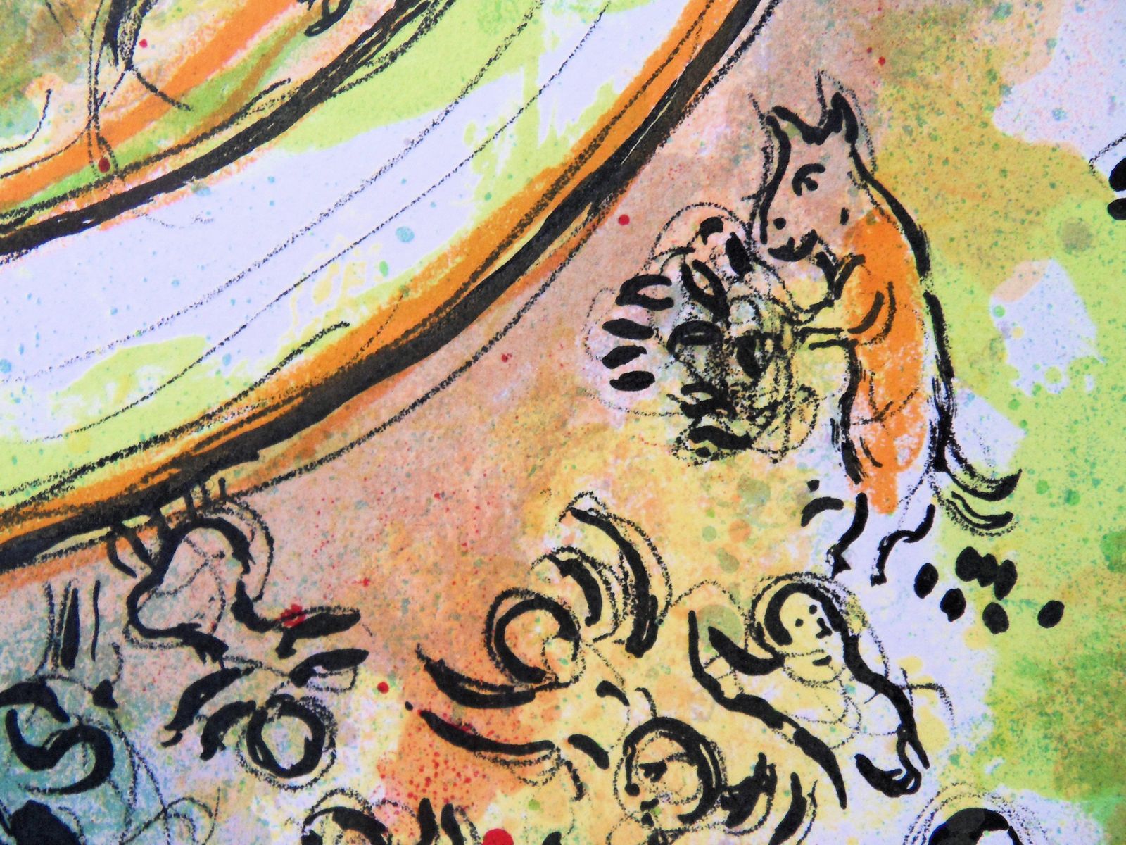 Marc Chagallparis : Ceiling Of Opera Garnier   Original Lithograph (Mourlot #434)1962 photo Art