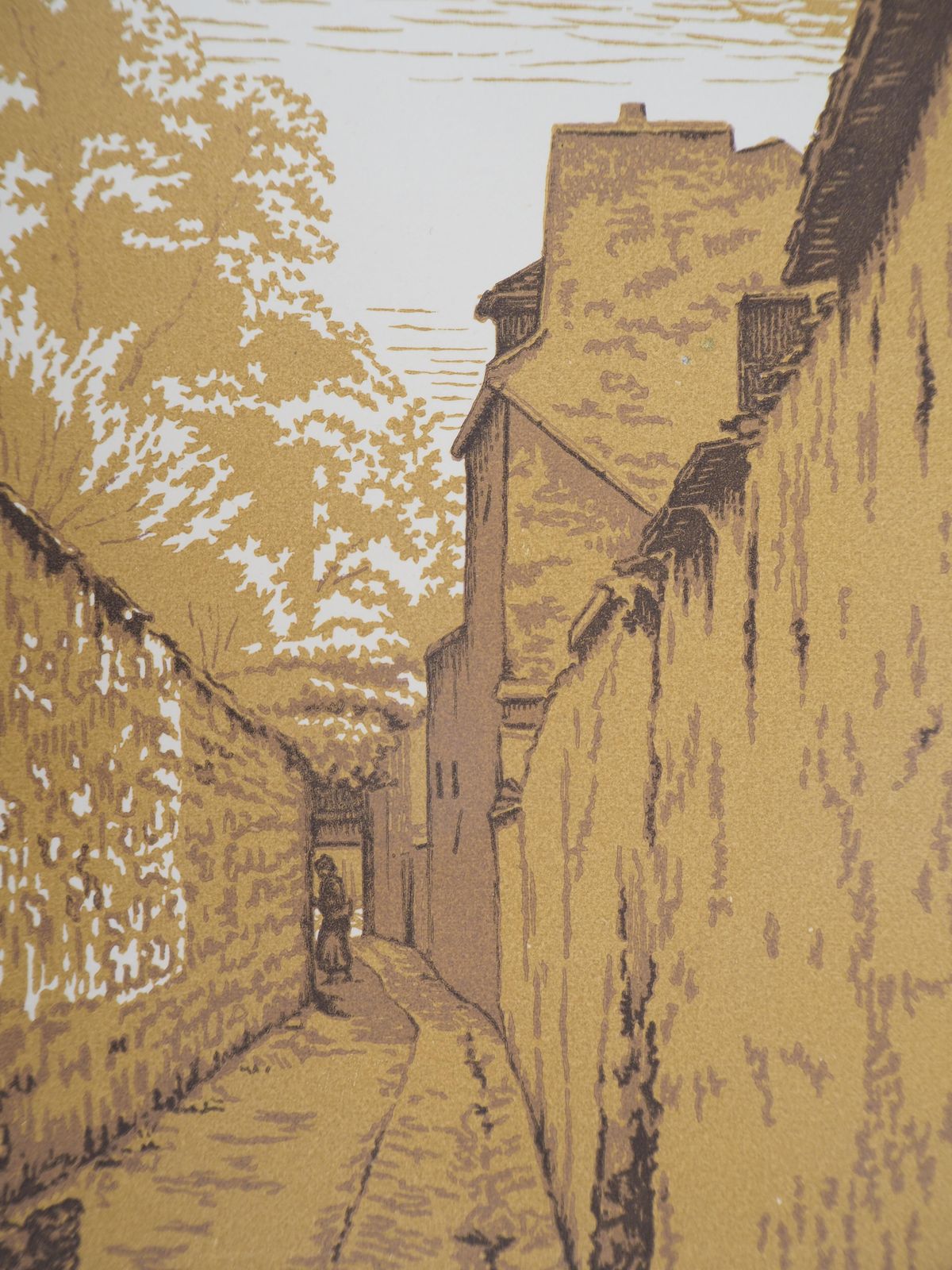 Camille Beltrandstreet From The Old Paris   Original Wooodcut, Handsigned & Numbered1927 photo Art