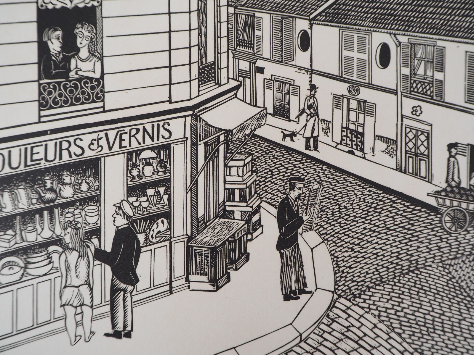 Theo Schmiedparis : Art Inspiration On The City   Original Wooodcut, Handsigned1927 photo 214.0
