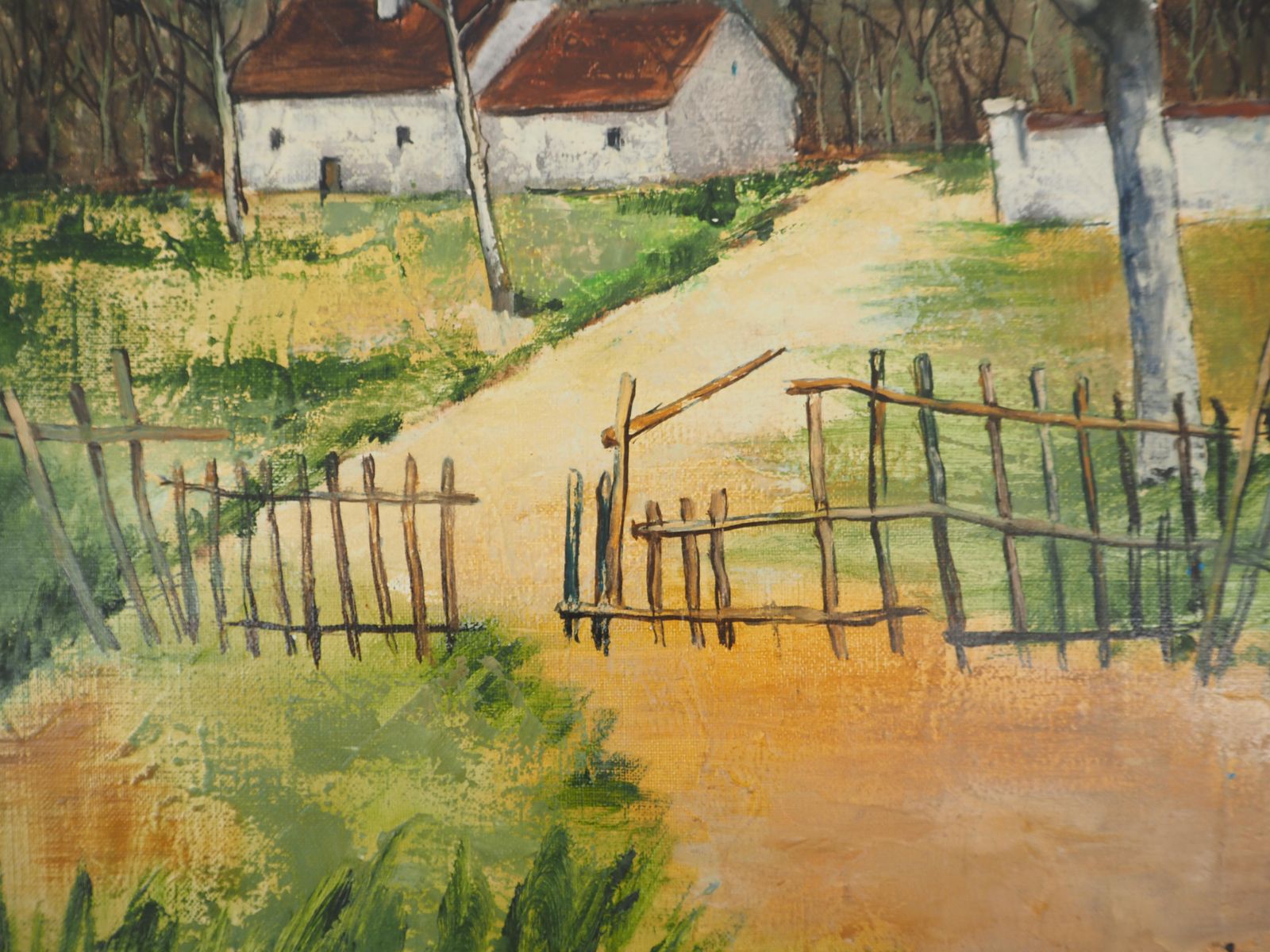 Victor Vikocountryside : The Old House   Original Oil On Canvas, Handsigned photo buy