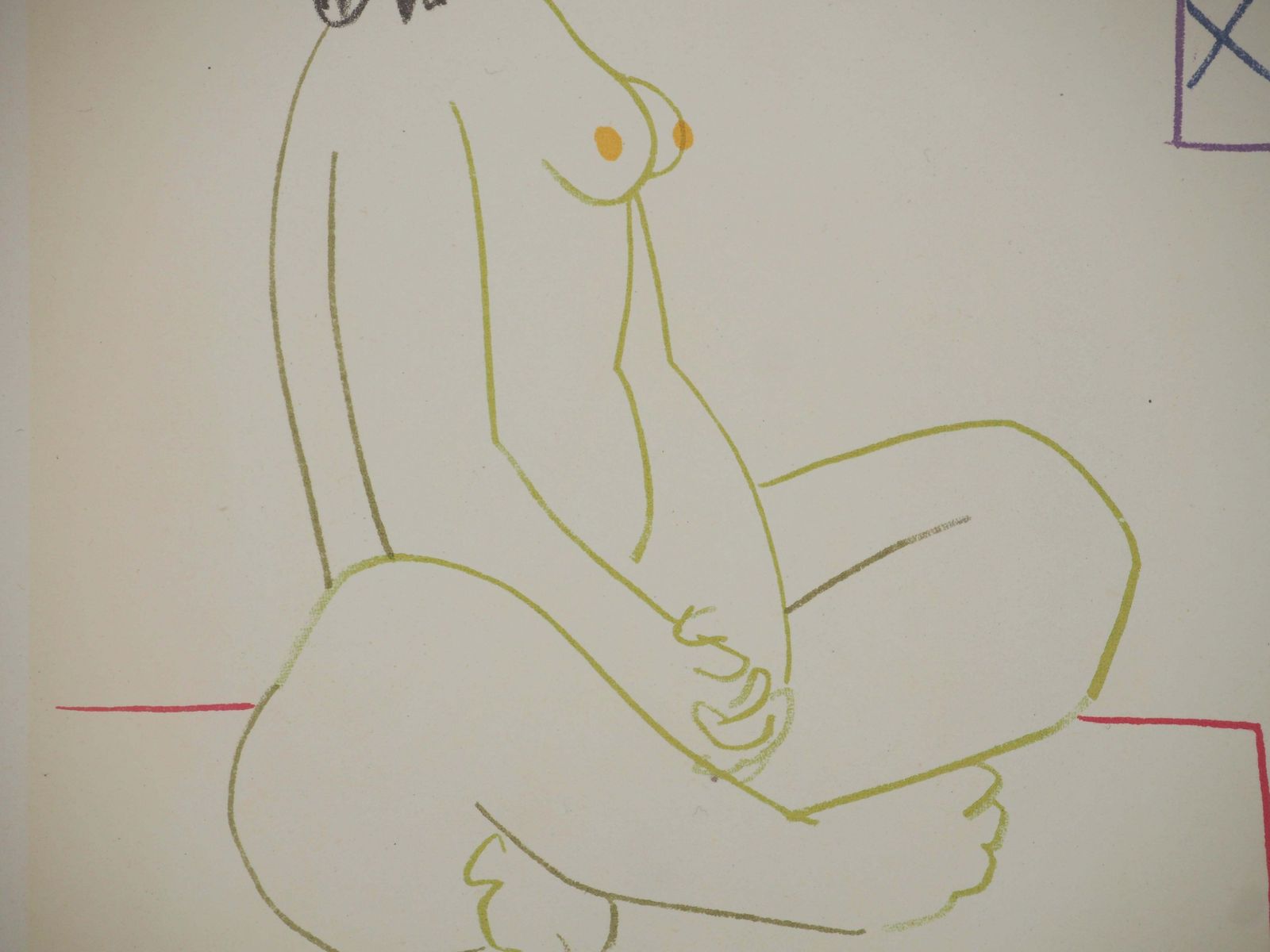 Pablo Picassothe Costumed Artist And His Model   Original Lithograph (Mourlot)1954 photo 429.0