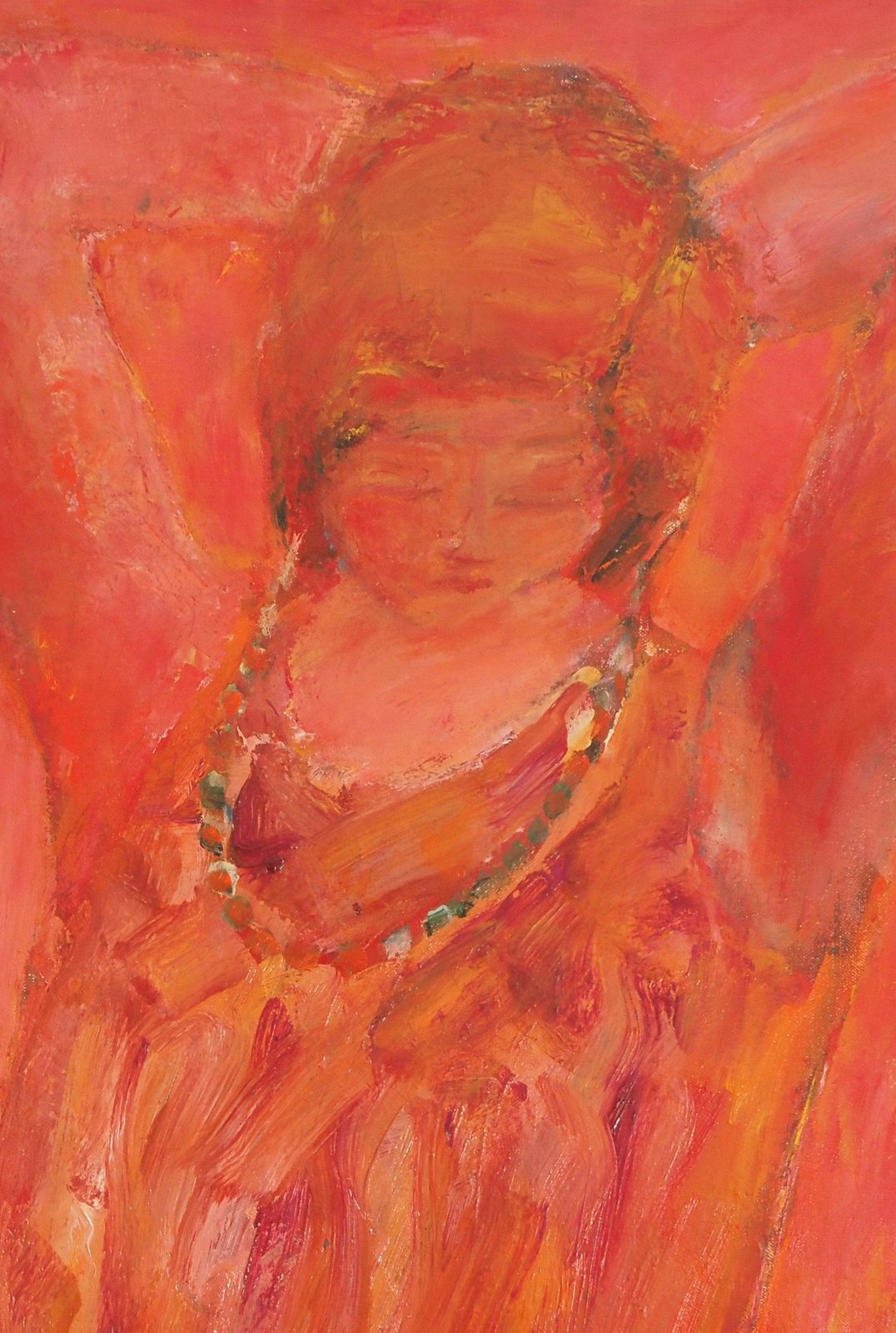 Pierre Garcia Fonsred Young Girl With A Necklace   Original Oil On Canvas, Signedc. 1965 photo for sale