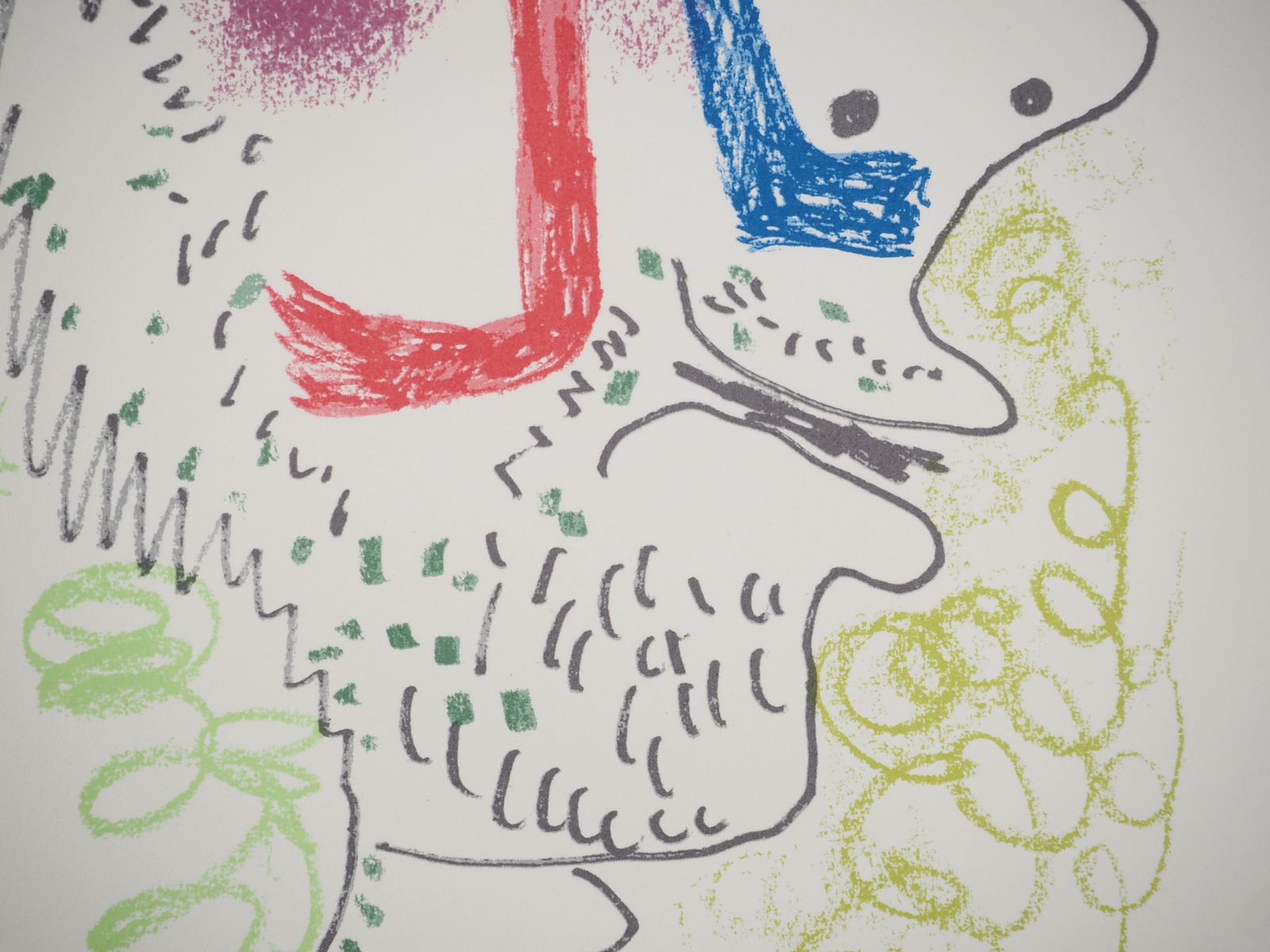 Le Goût Du Bonheur : The Long Haired Man   Lithograph1964 photo 257.0