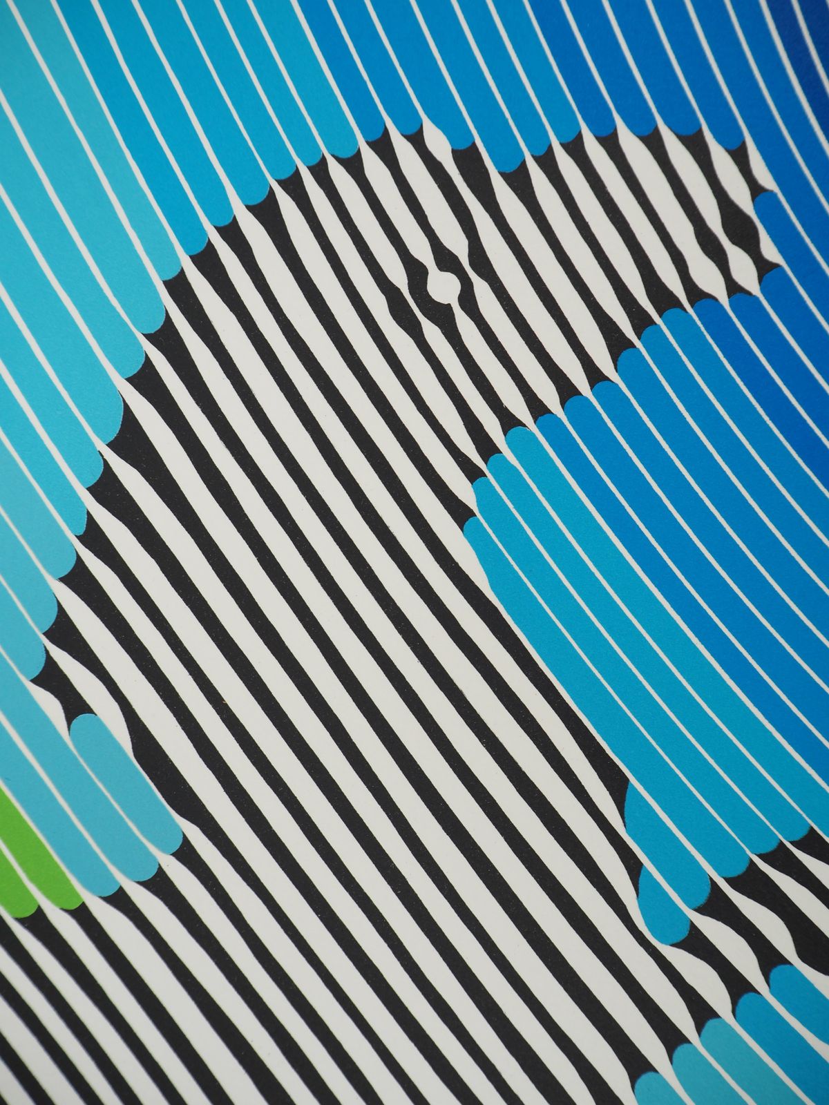 Victor Vasarelyjumping Zebra (Op Art)   Original Lithograph, Handsigned (Benavides #985)1984 photo buy