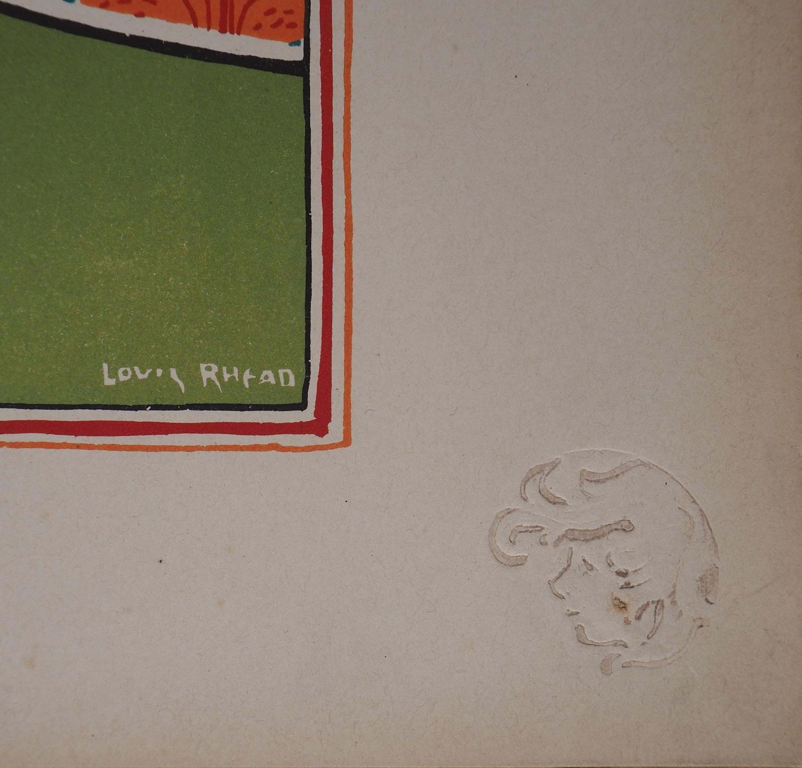 Louis Rheadart Nouveau Portrait Of A Woman With Lilies: Jane   Original Lithograph 18991899 photo buy