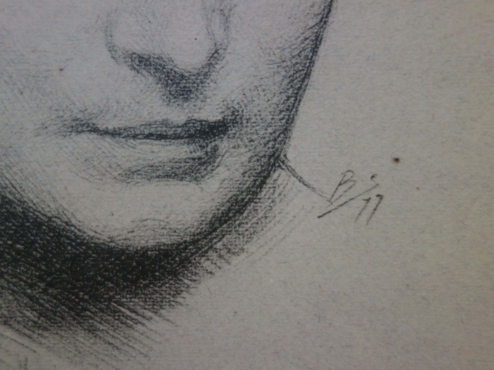 Félix Bracquemondlover, Portrait After A Poem Of Ronsard   Original Lithograph   18991899 photo buy