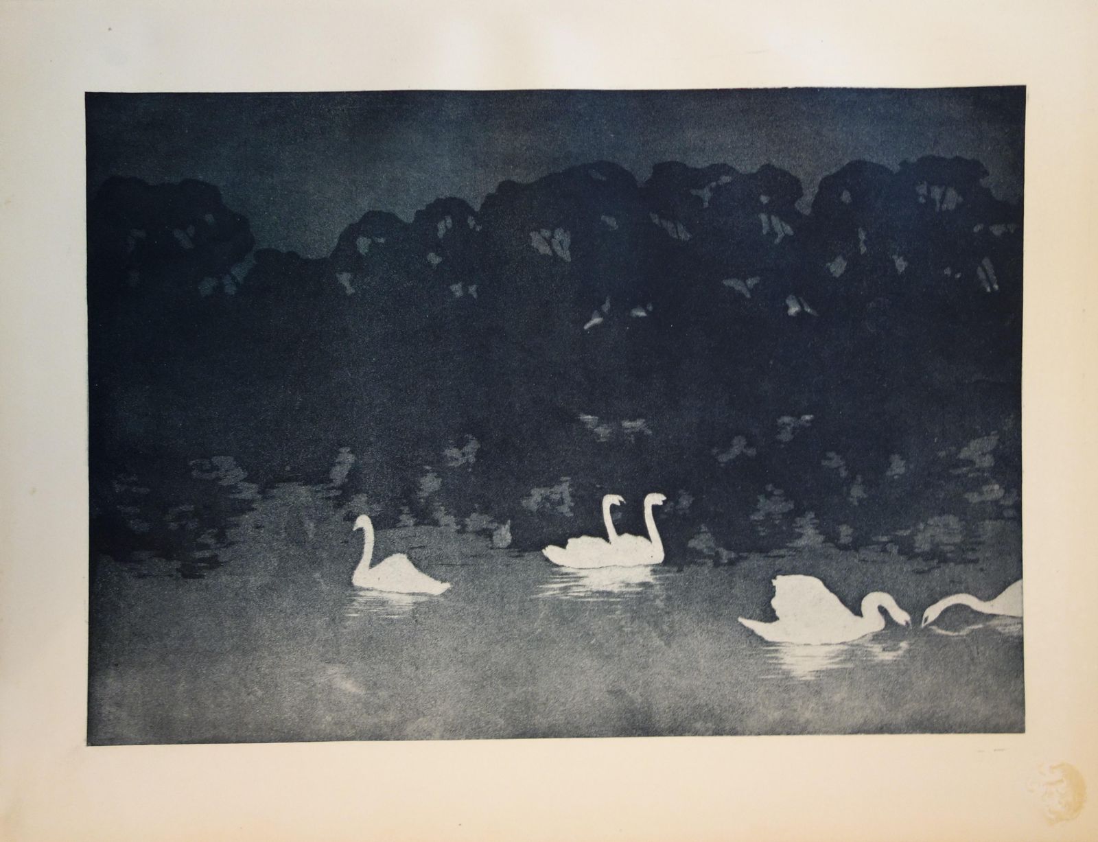 Francis Jourdainnight Dream : The Swanns   Original Lithograph, 18981897 photo furniture