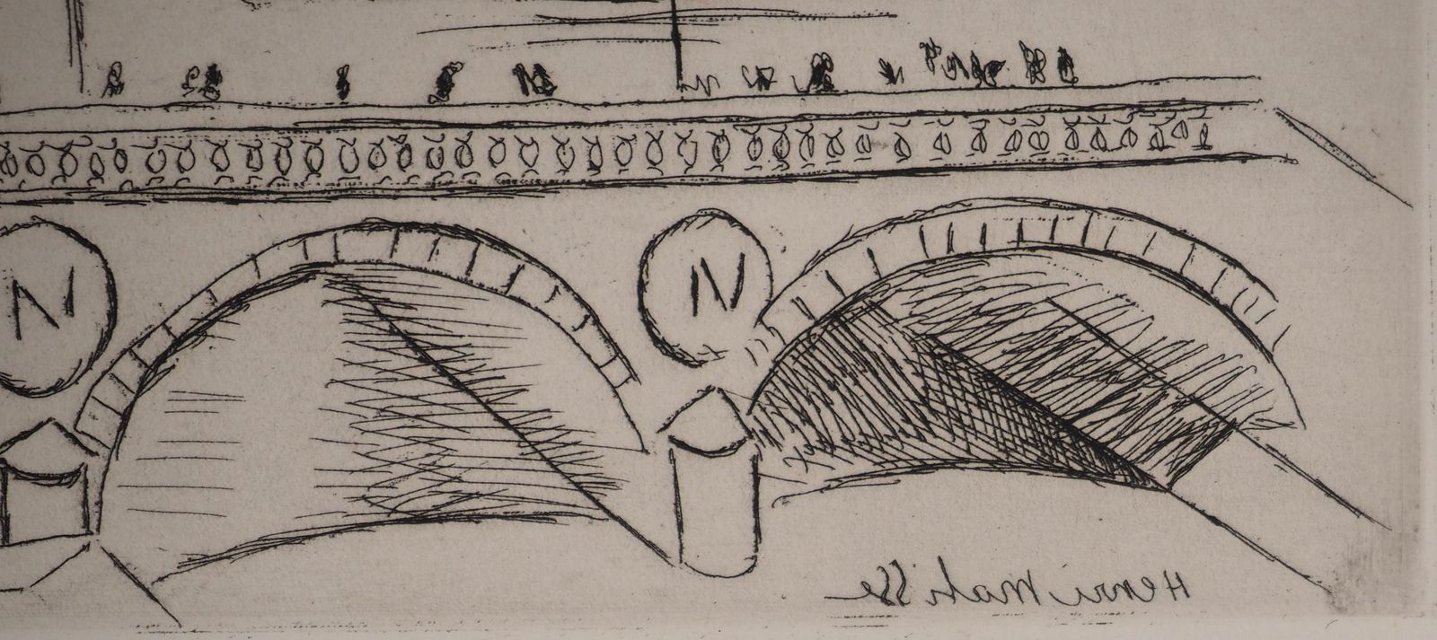 Henri Matisseparis : Saint Michel Bridge   Original Etching (Duthuit Matisse #108)1927 photo for sale