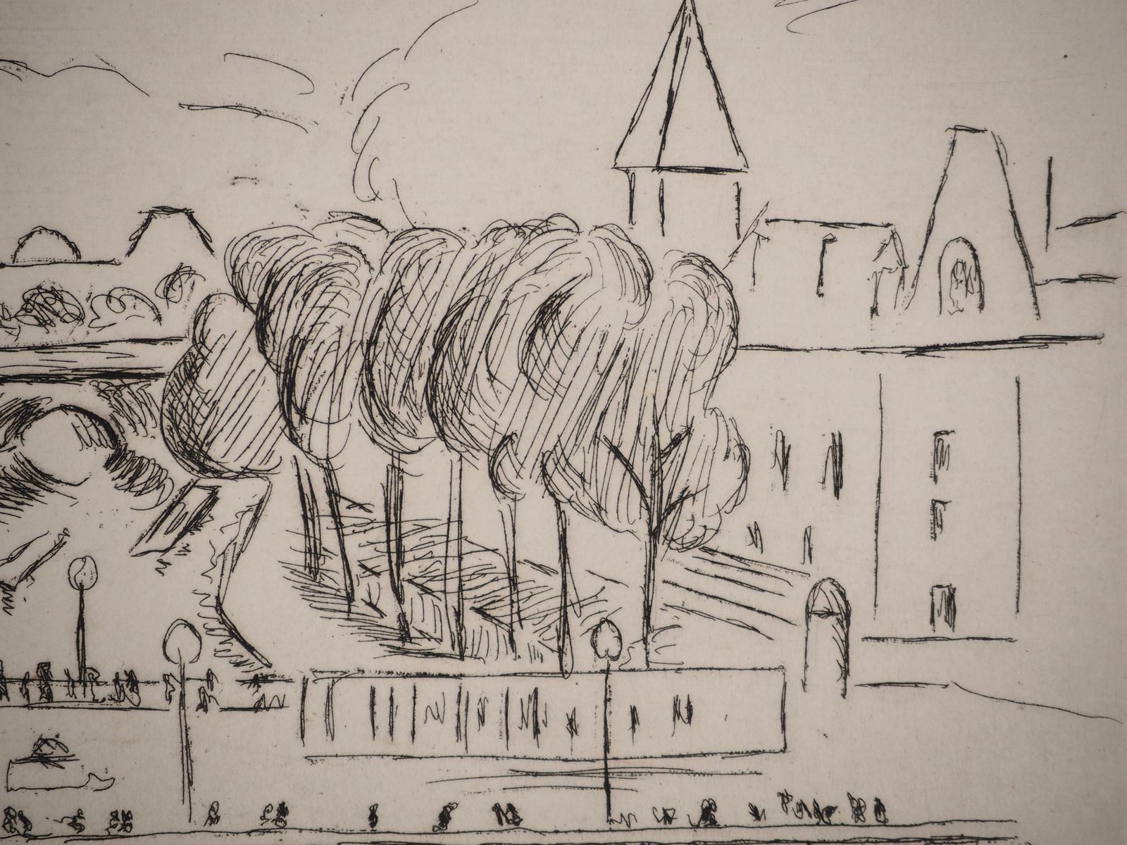 Henri Matisseparis : Saint Michel Bridge   Original Etching (Duthuit Matisse #108)1927 photo Art